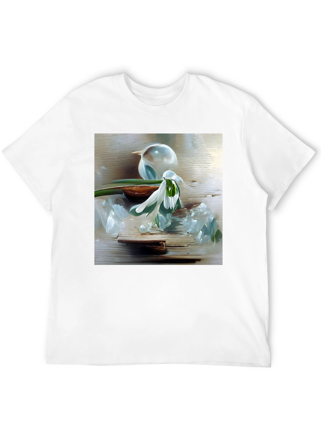 Floral Art Graphic Tee - Stylish Casual Wear