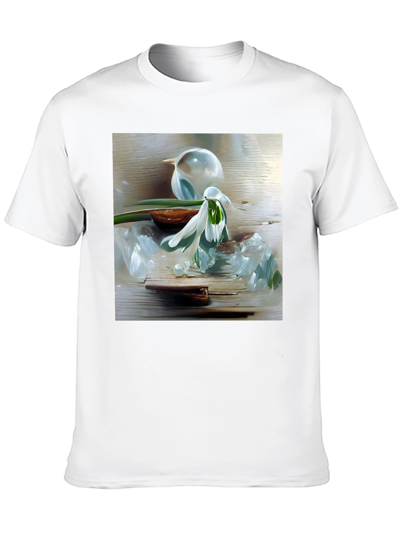 Floral Art Graphic Tee - Stylish Casual Wear