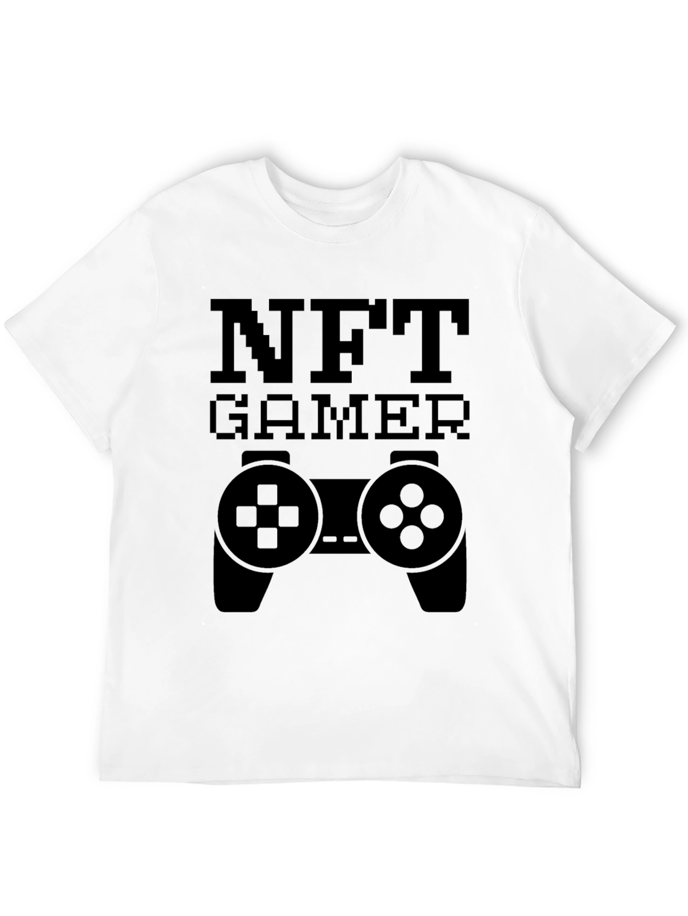 NFT Gamer T-Shirt - Pixelated Controller Design