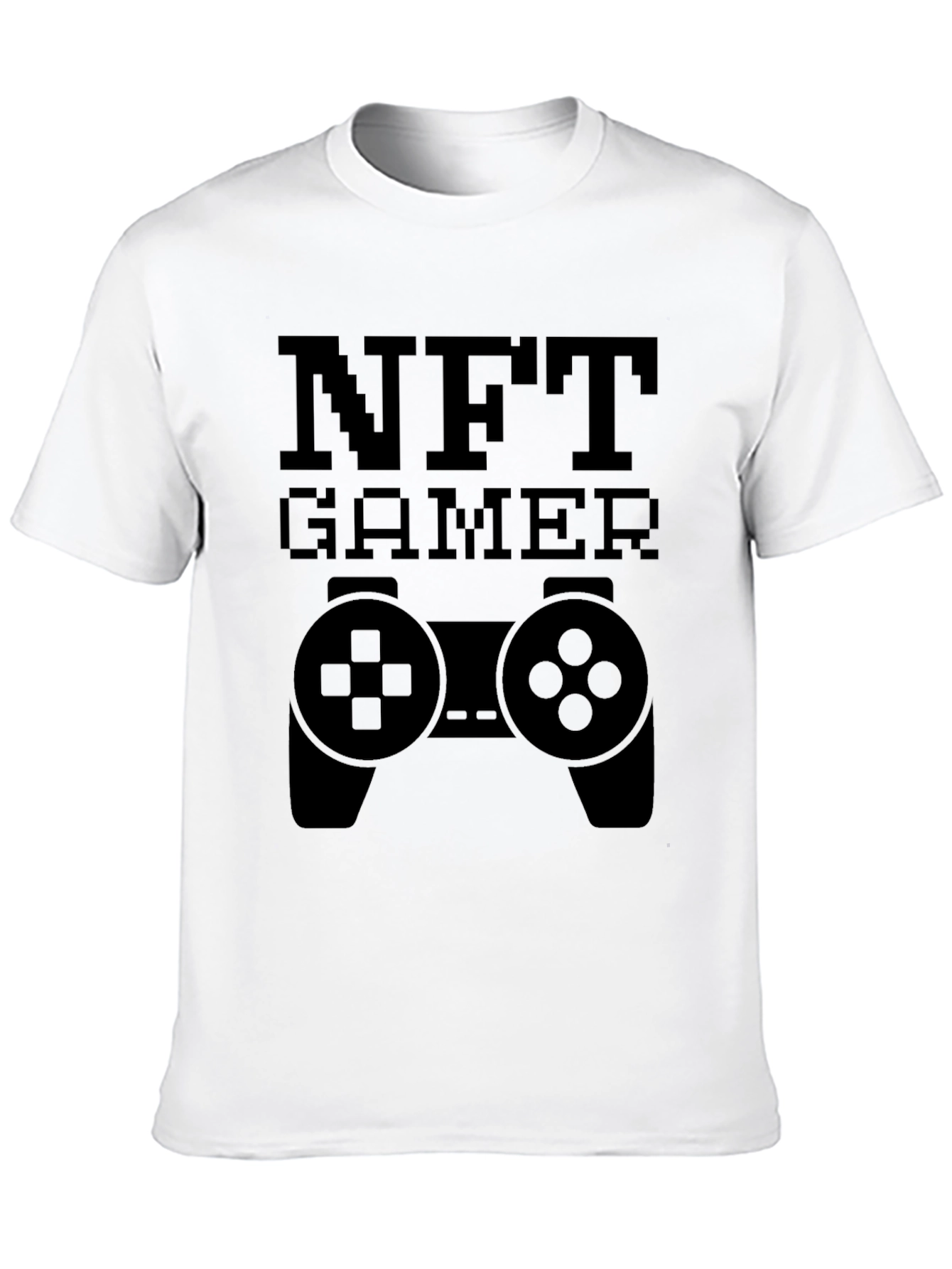 NFT Gamer T-Shirt - Pixelated Controller Design
