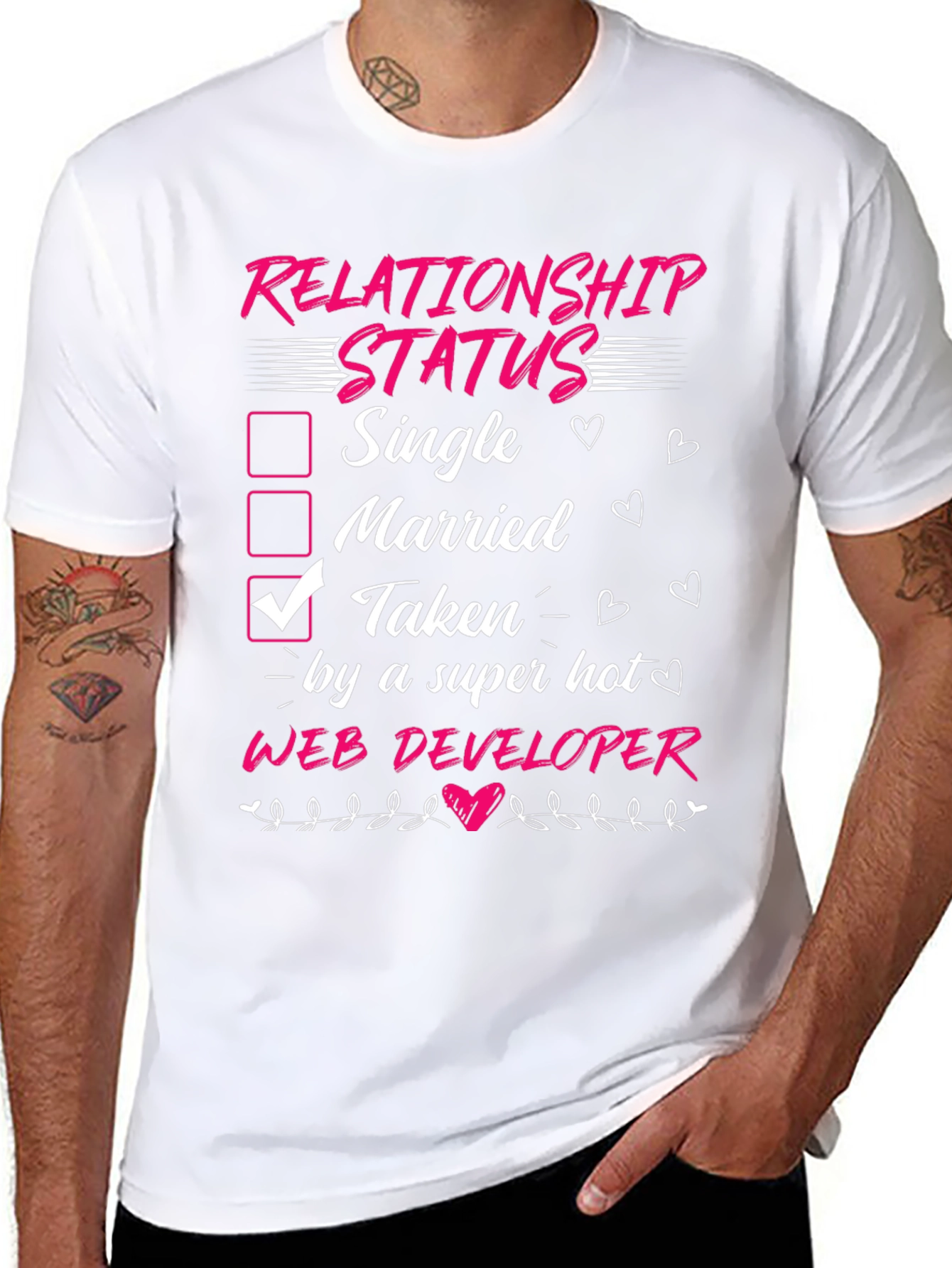 Relationship Status: Taken by a Hot Web Developer Tee