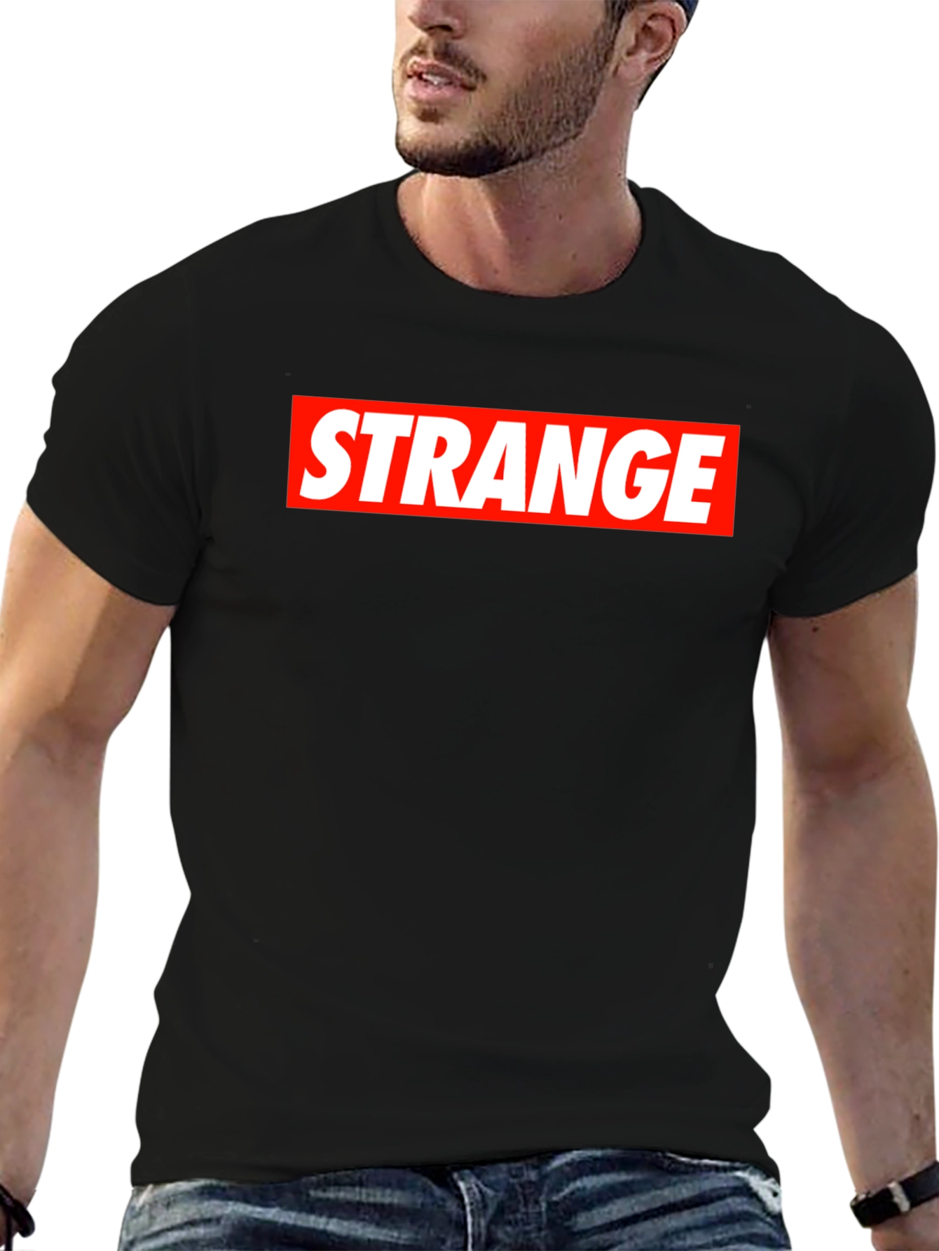 Strange Box Logo Black T-Shirt