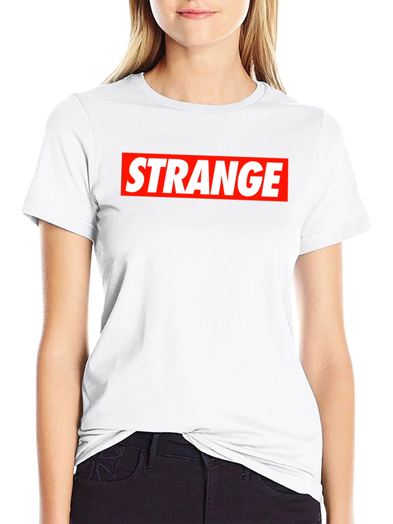 Strange Box Logo Black T-Shirt