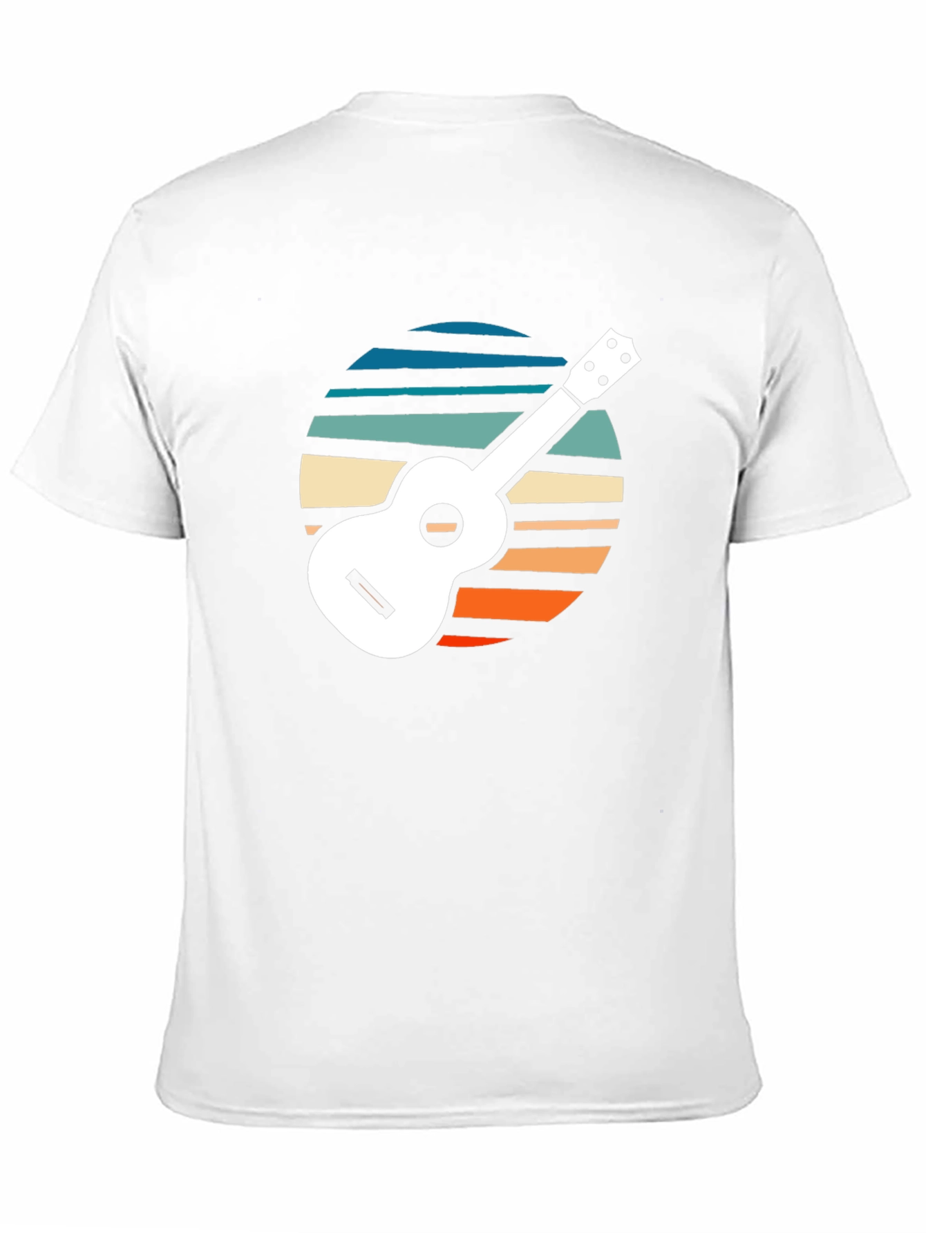 Retro Ukulele Sunset Graphic Tee
