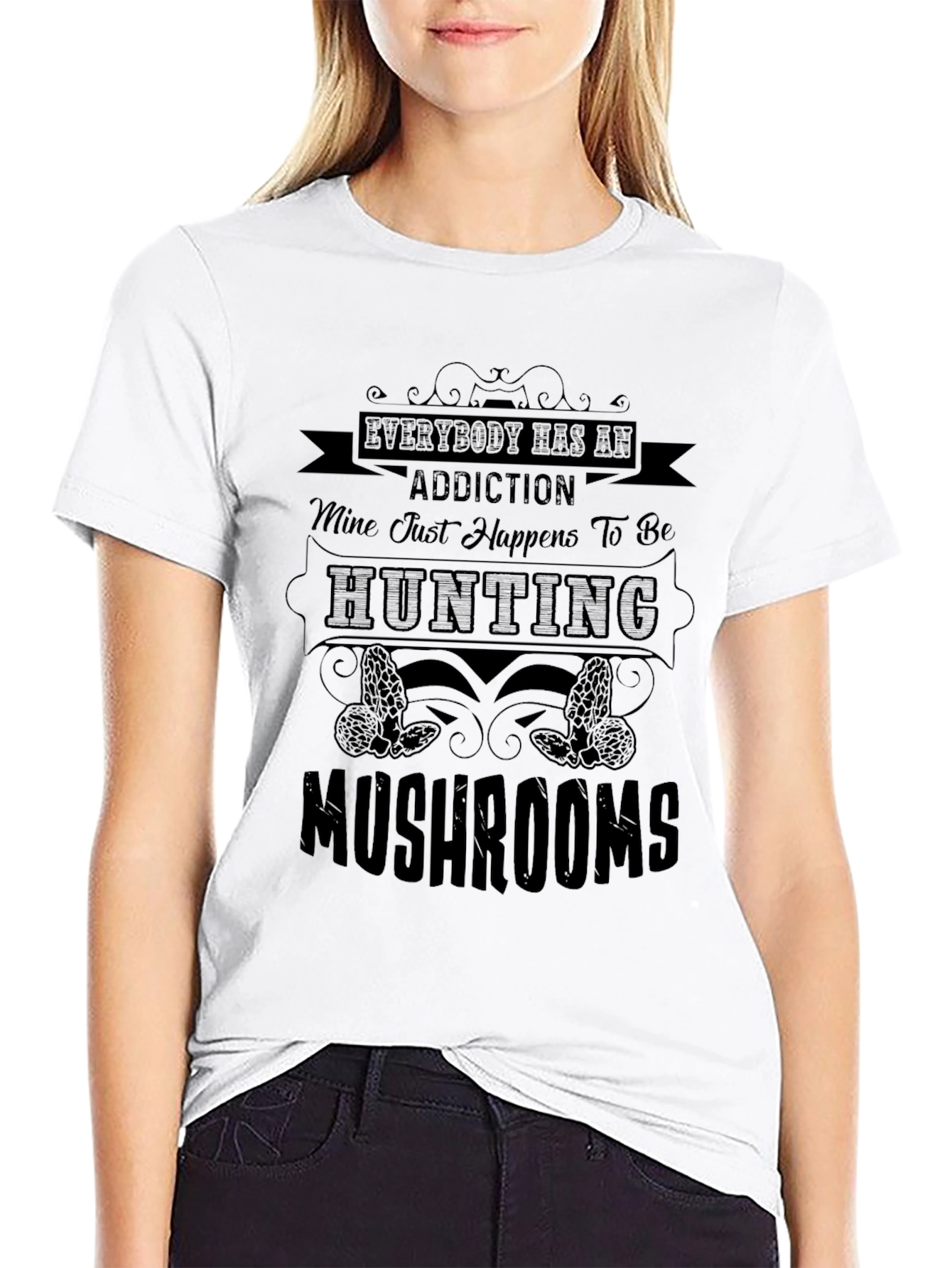 Mushroom Hunting Addiction T-Shirt