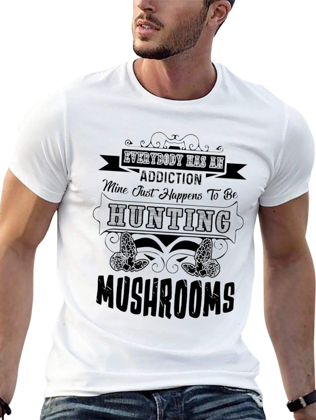 Mushroom Hunting Addiction T-Shirt