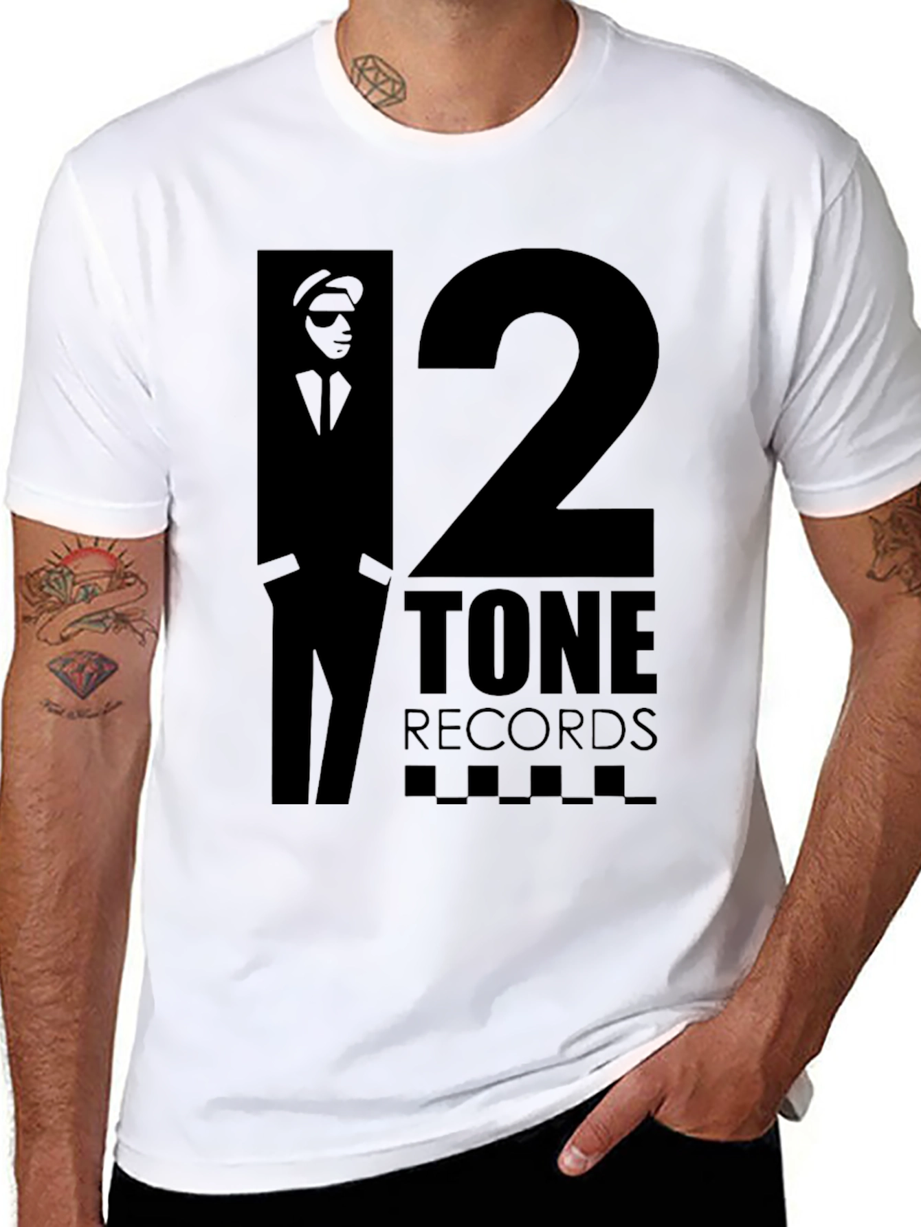 2 Tone Records Black Graphic T-Shirt