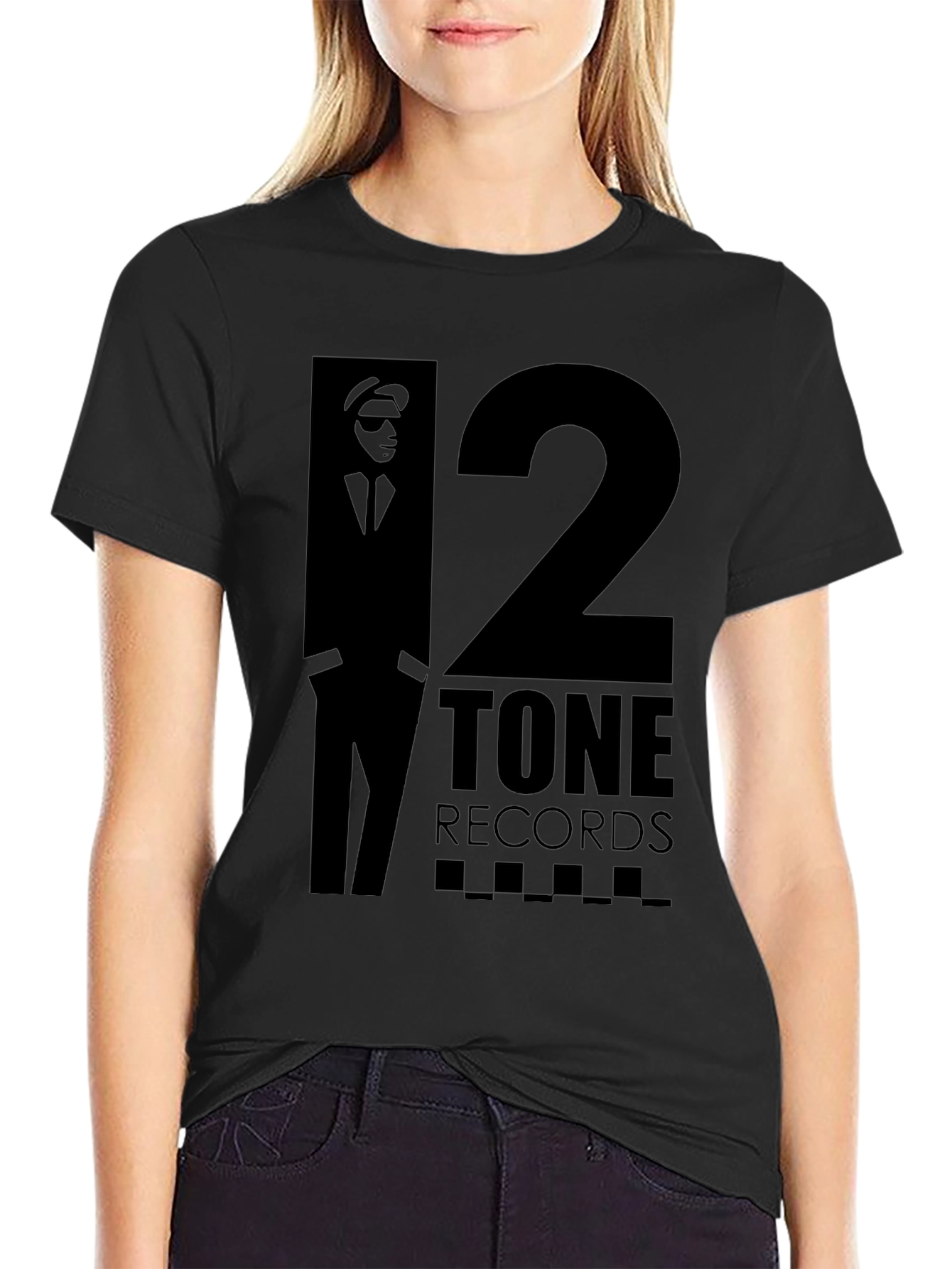 2 Tone Records Black Graphic T-Shirt