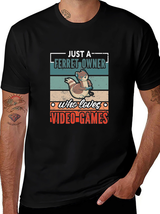 Ferret Owner Video Game Lover T-Shirt