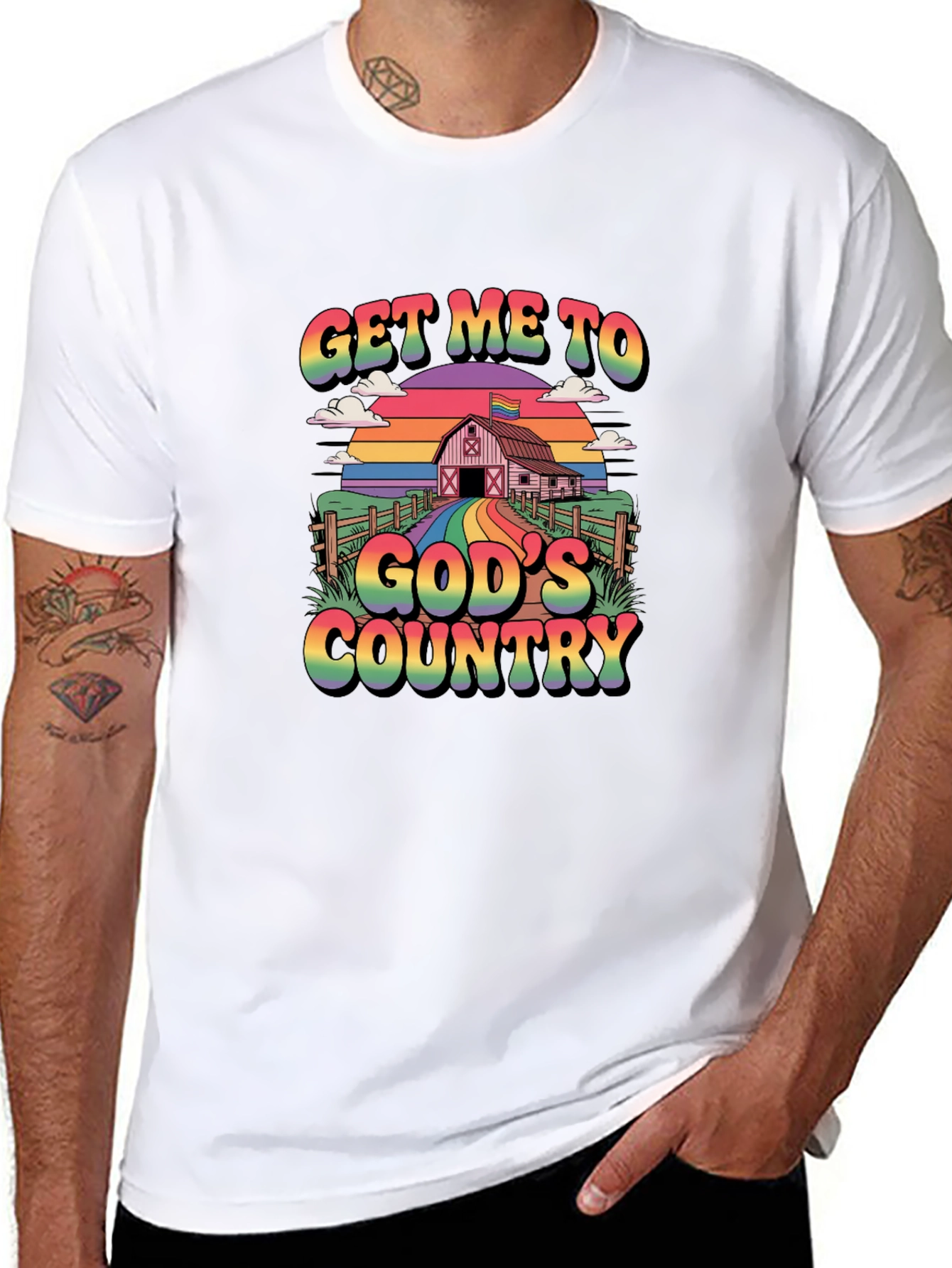 Get Me To Gods Country Pride T-Shirt