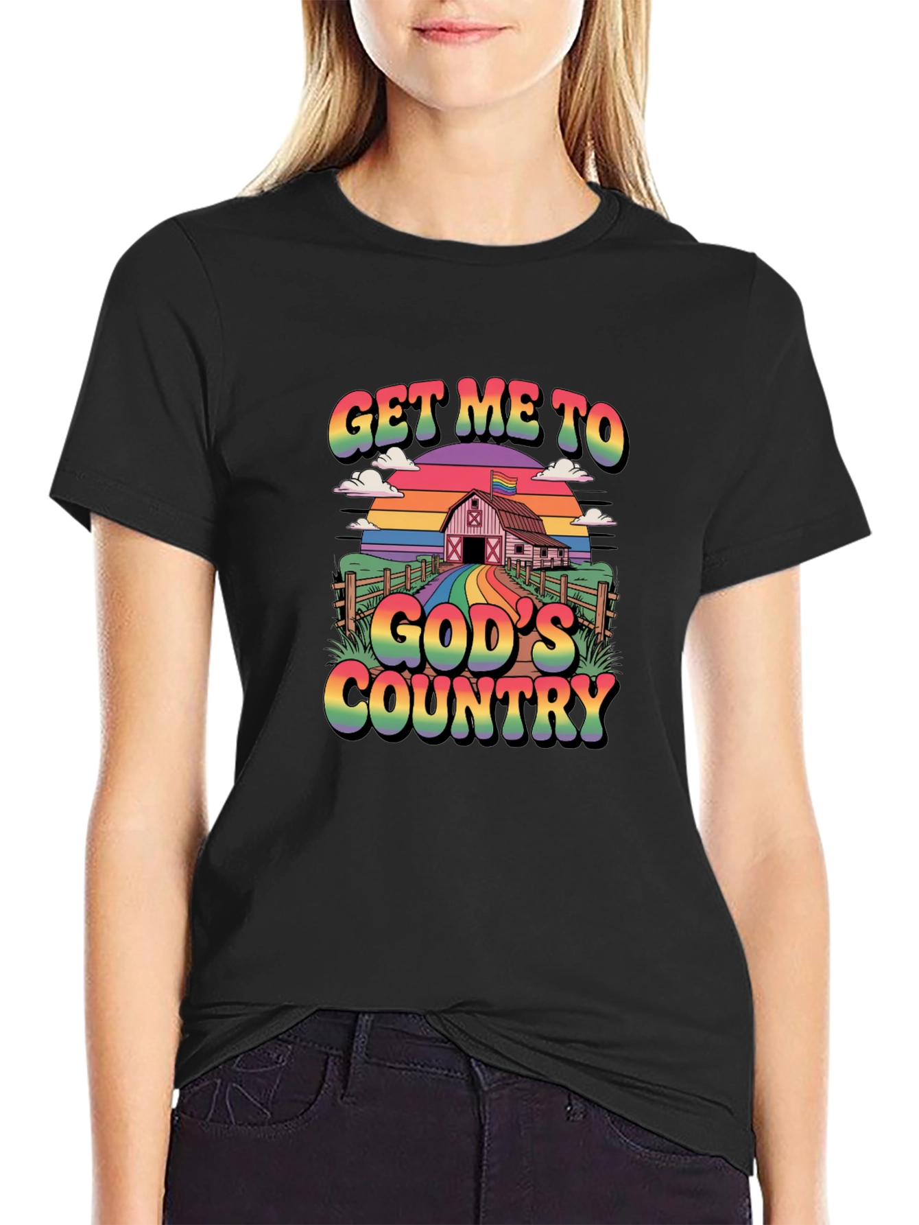 Get Me To Gods Country Pride T-Shirt