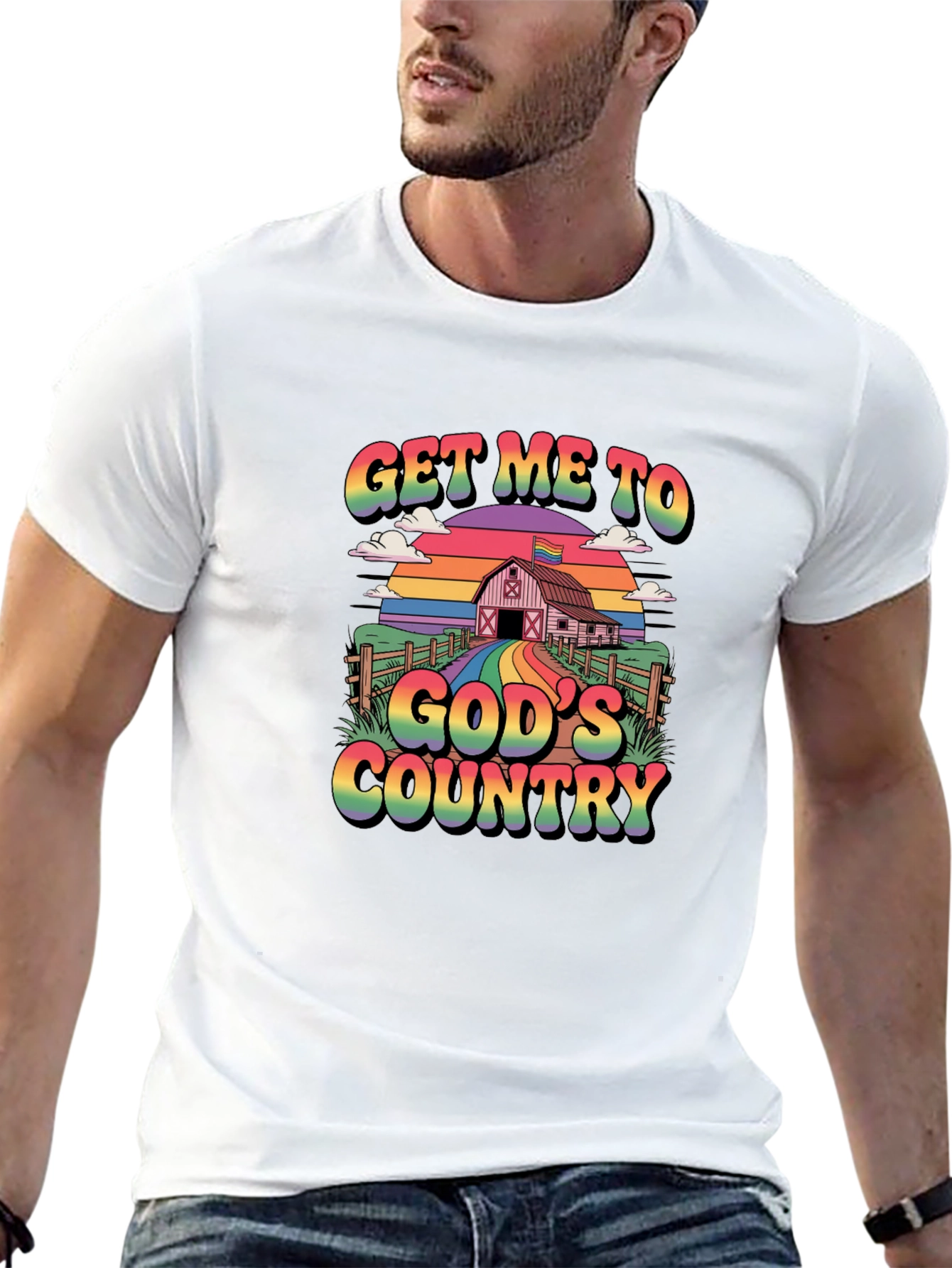 Get Me To Gods Country Pride T-Shirt
