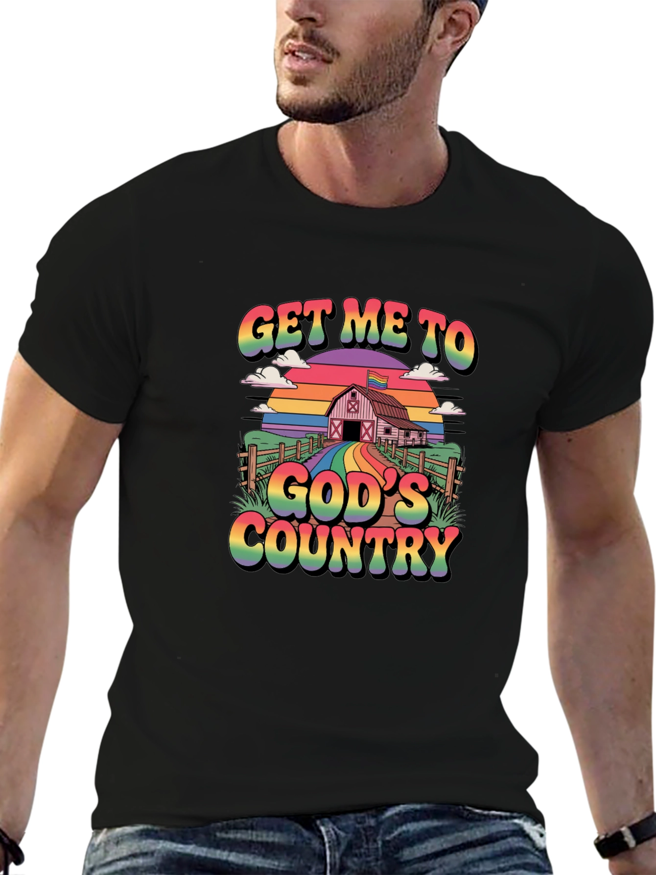 Get Me To Gods Country Pride T-Shirt