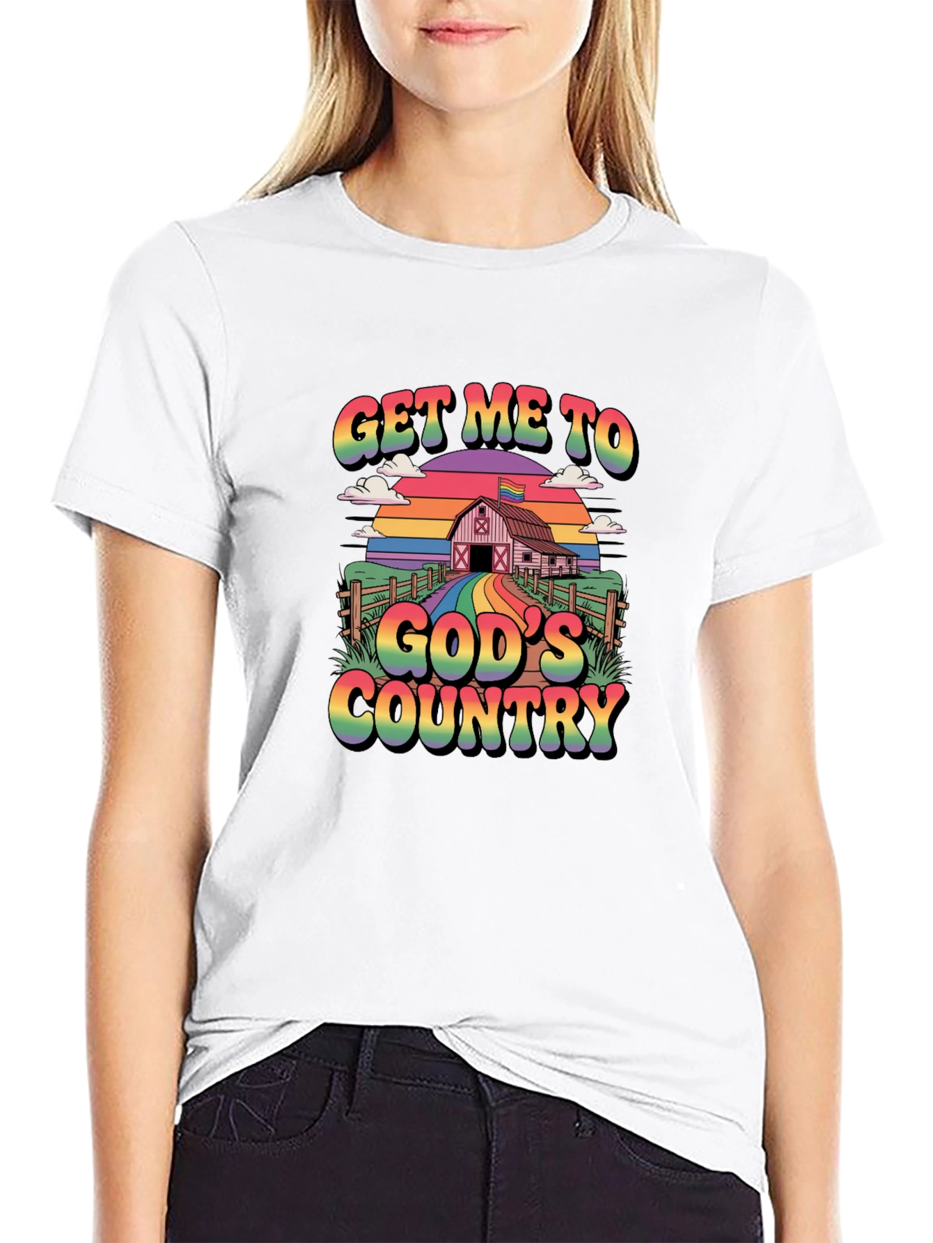 Get Me To Gods Country Pride T-Shirt