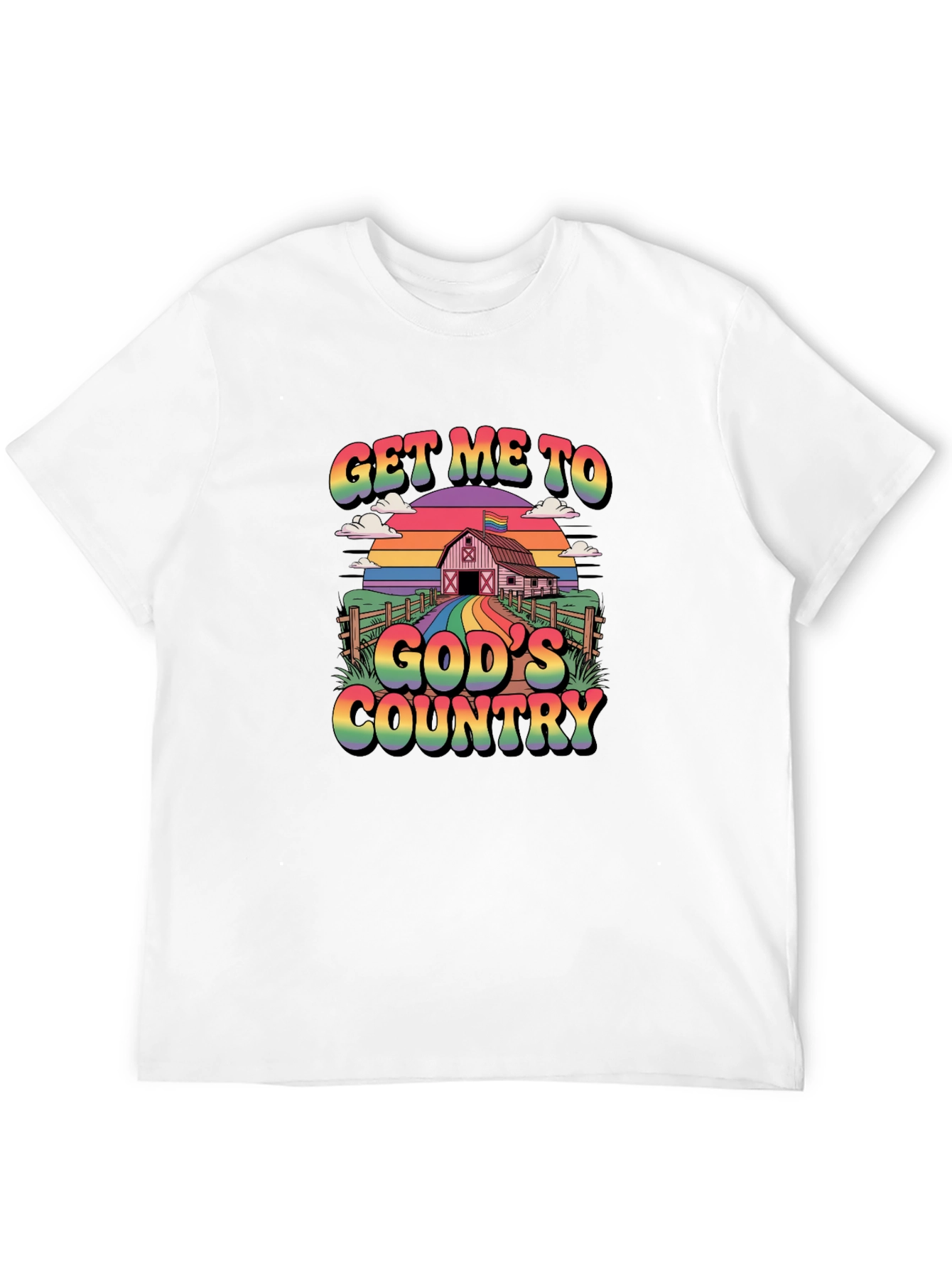 Get Me To Gods Country Pride T-Shirt