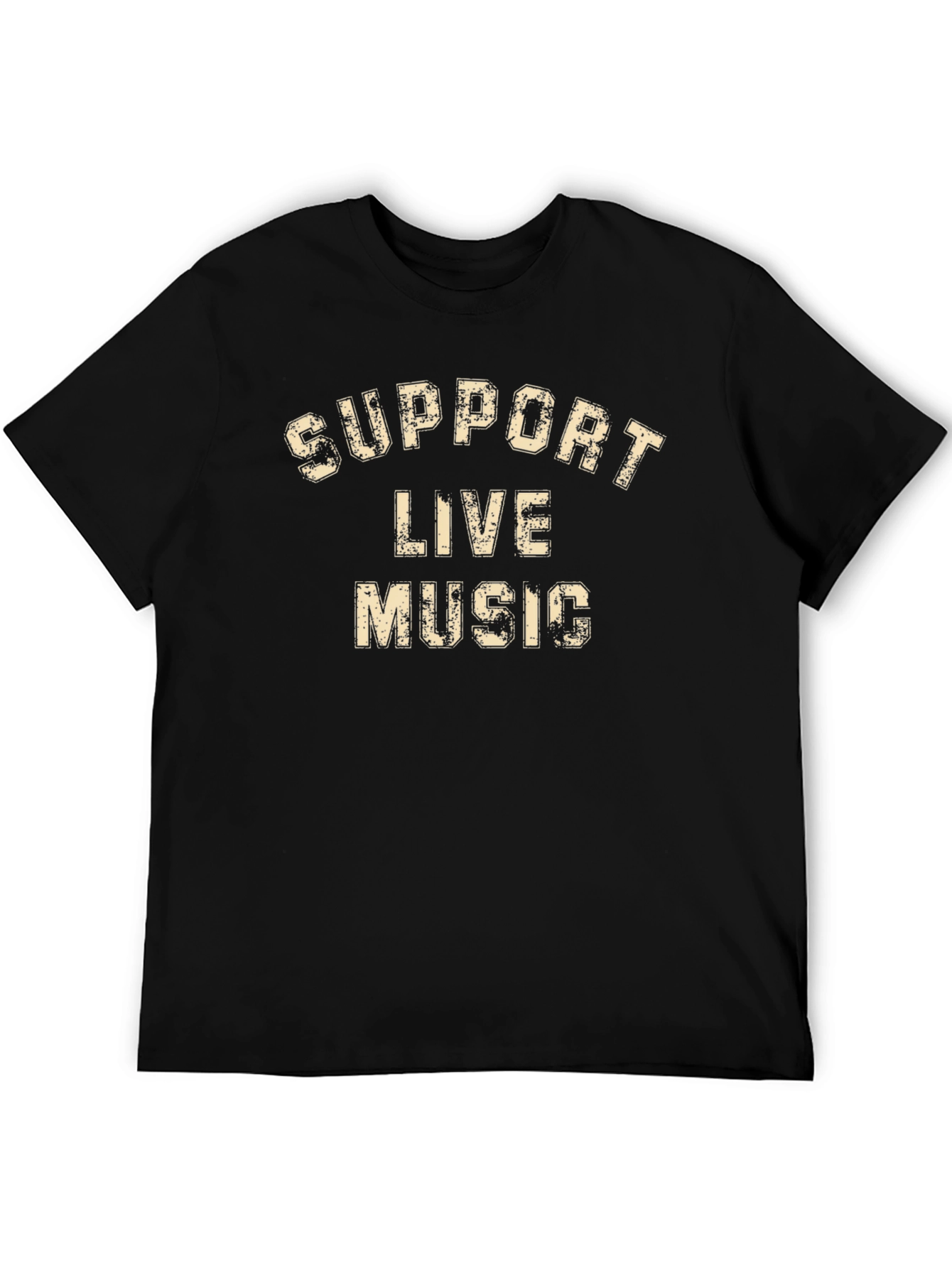 Support Live Music Graphic Tee - Black