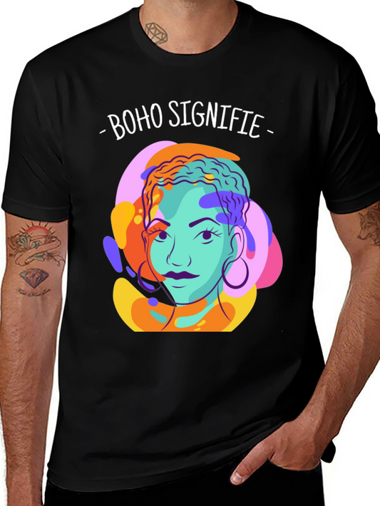 Boho Signifie Graphic Tee - Unisex Black T-Shirt