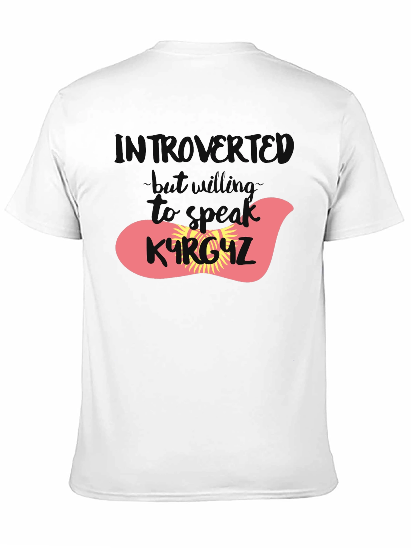 Introvert Kyrgyzstan T-Shirt - Black