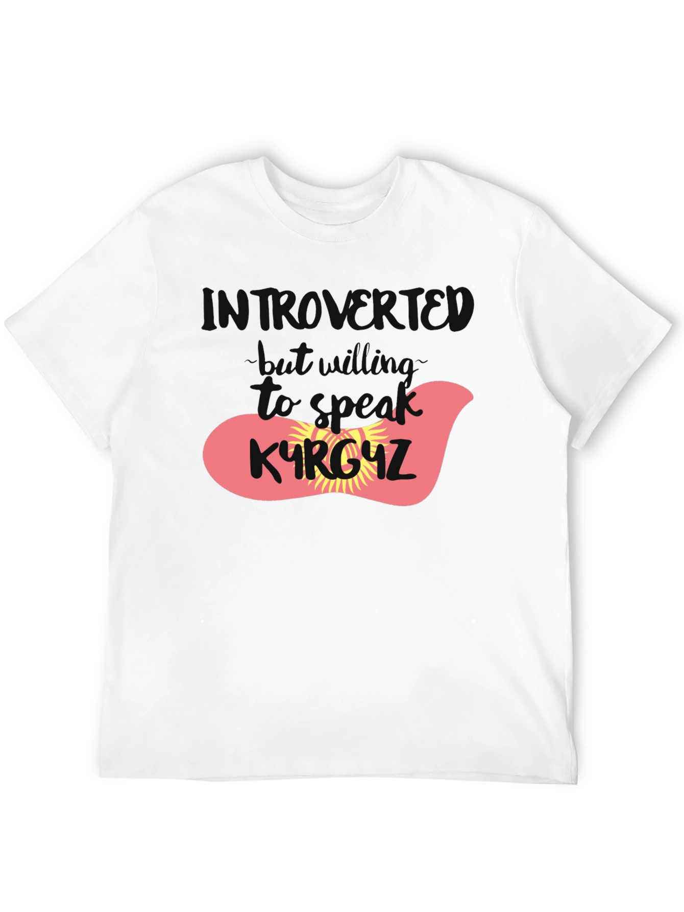Introvert Kyrgyzstan T-Shirt - Black
