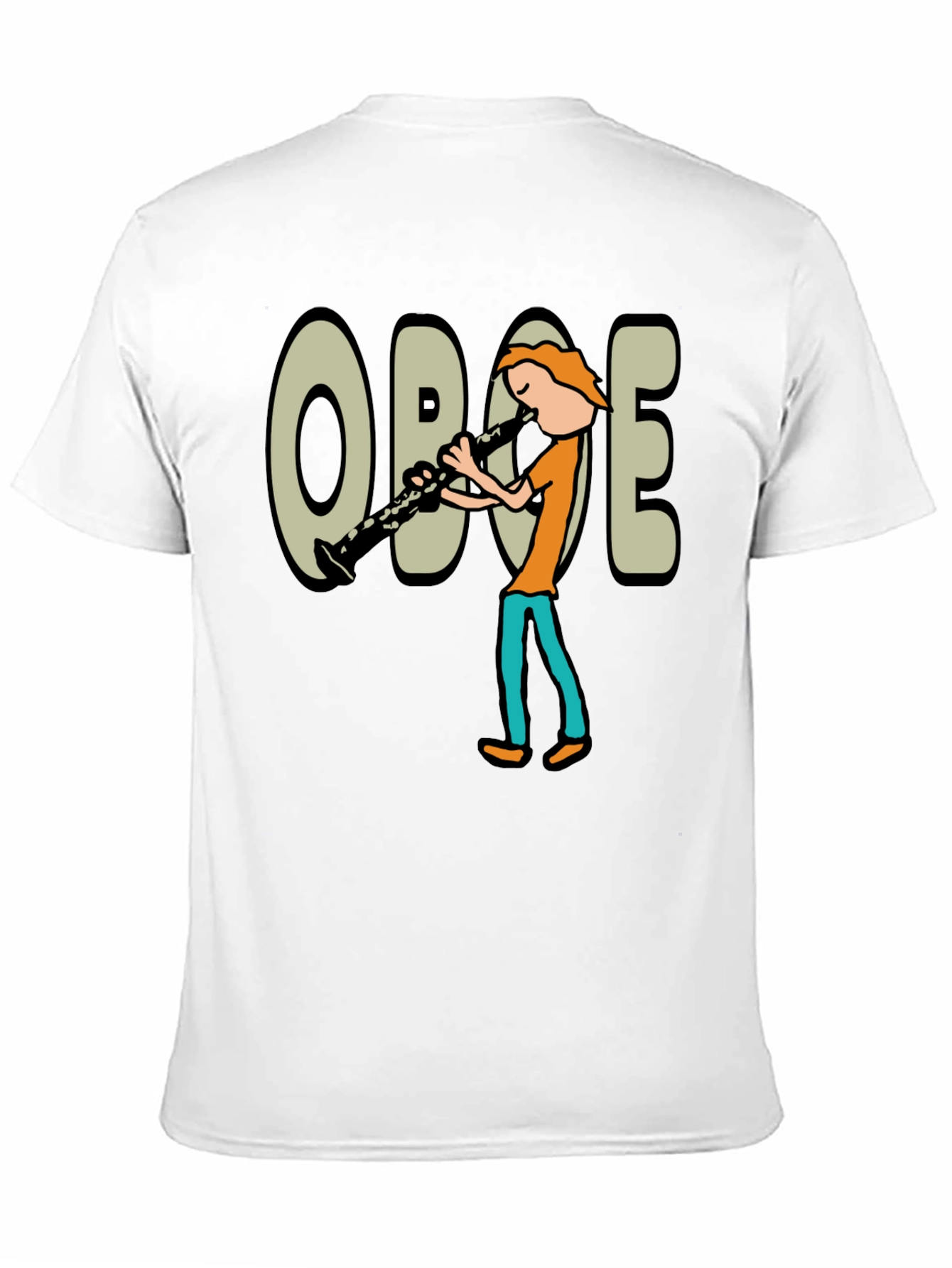 Oboe Cartoon Graphic T-Shirt
