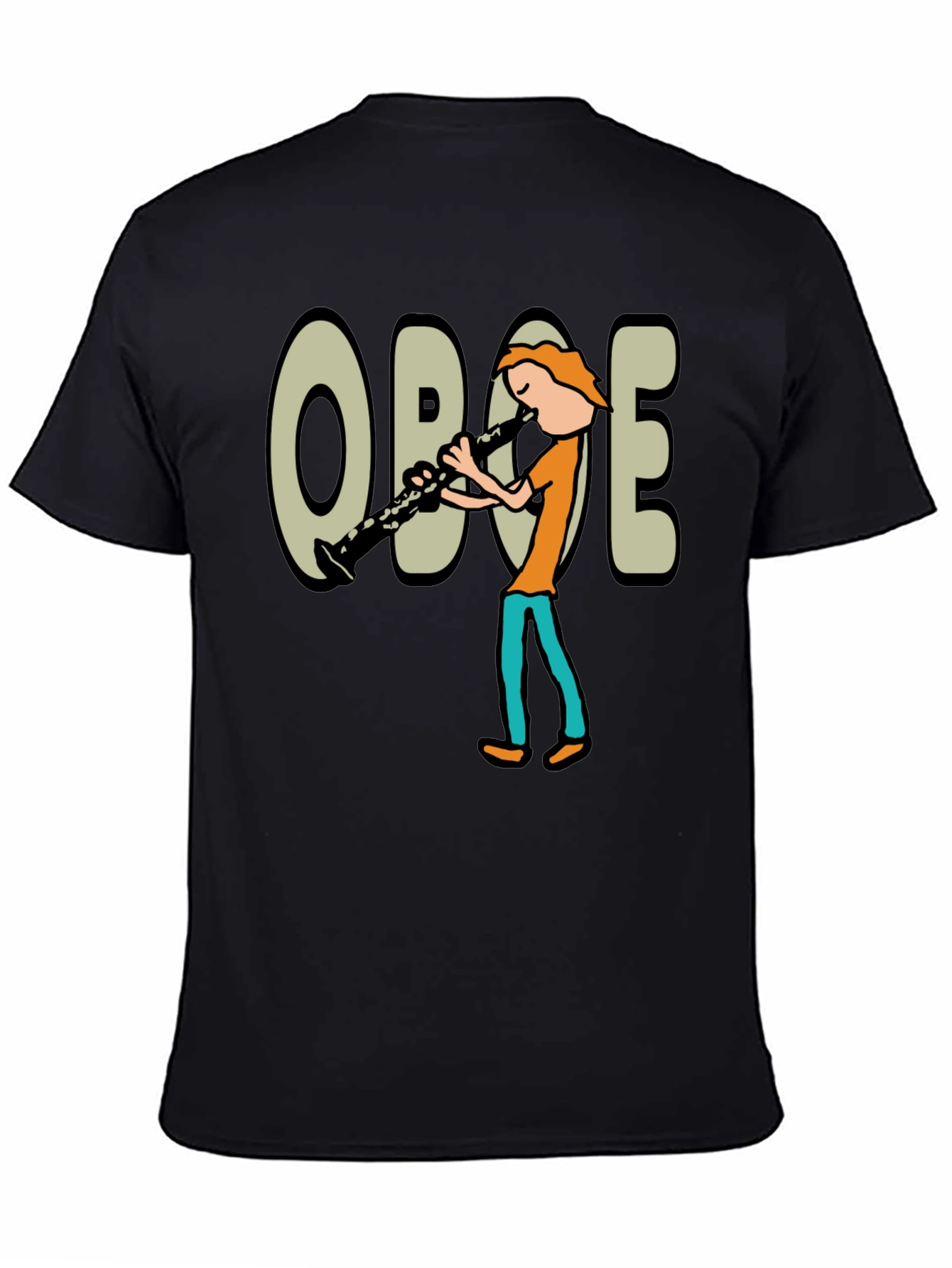 Oboe Cartoon Graphic T-Shirt