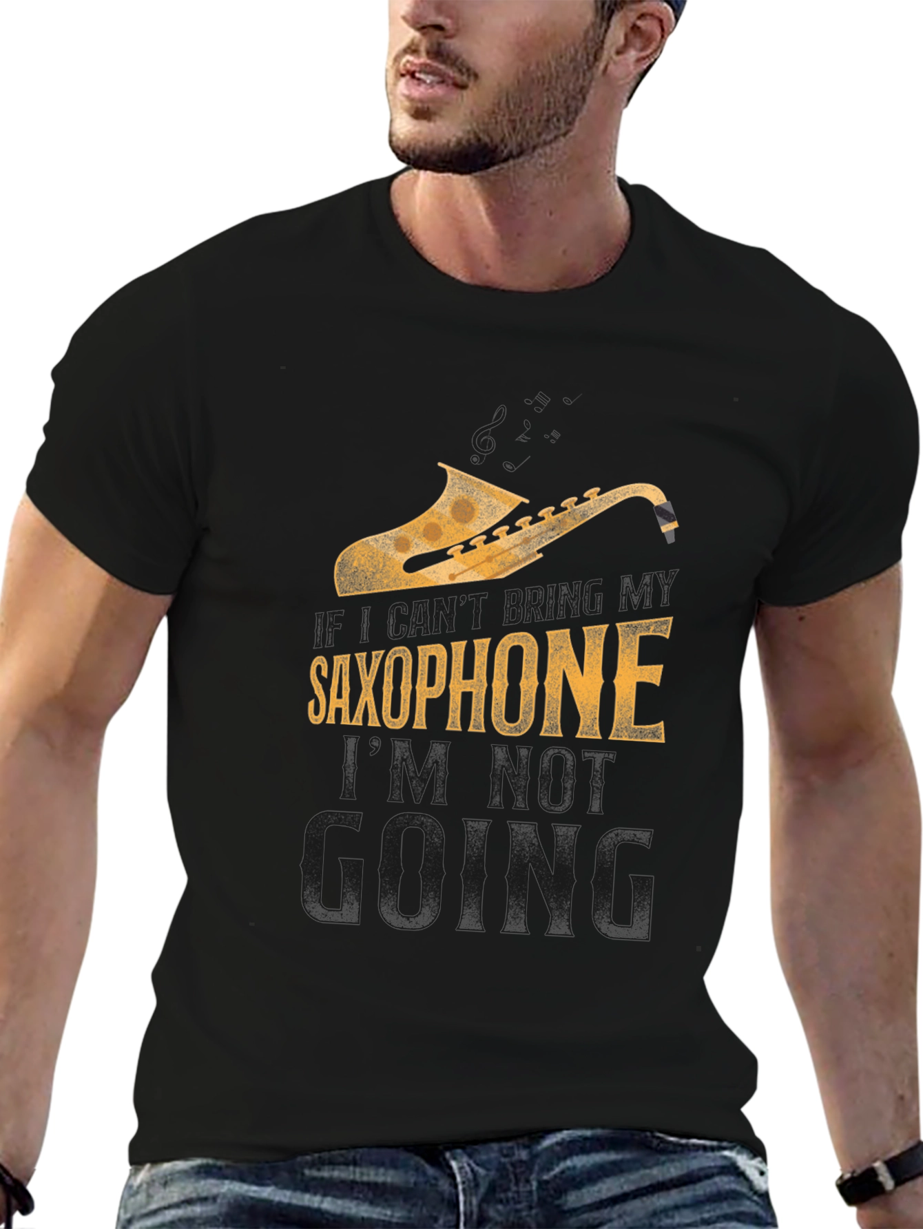 Saxophone Lover Graphic Tee - Music Humor T-Shirt