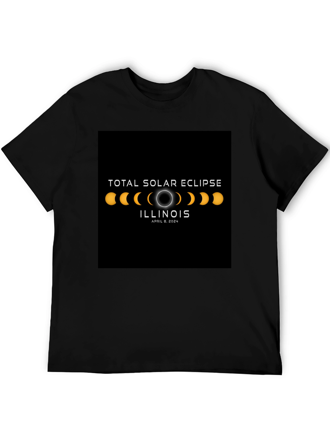 Total Solar Eclipse Illinois April 8 2024 T-Shirt