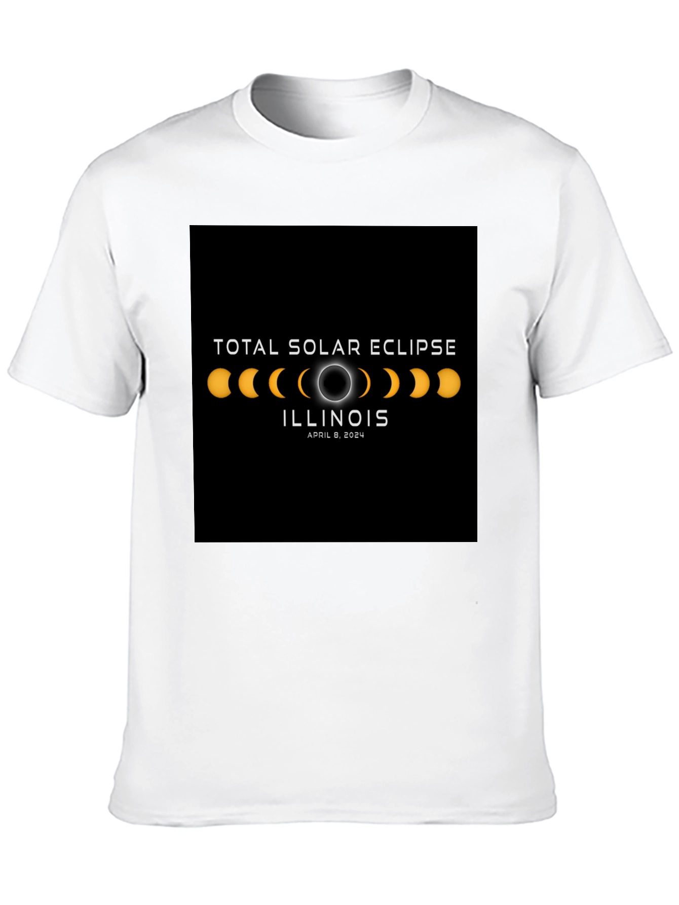 Total Solar Eclipse Illinois April 8 2024 T-Shirt
