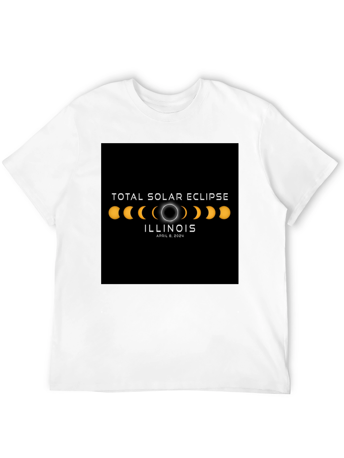 Total Solar Eclipse Illinois April 8 2024 T-Shirt