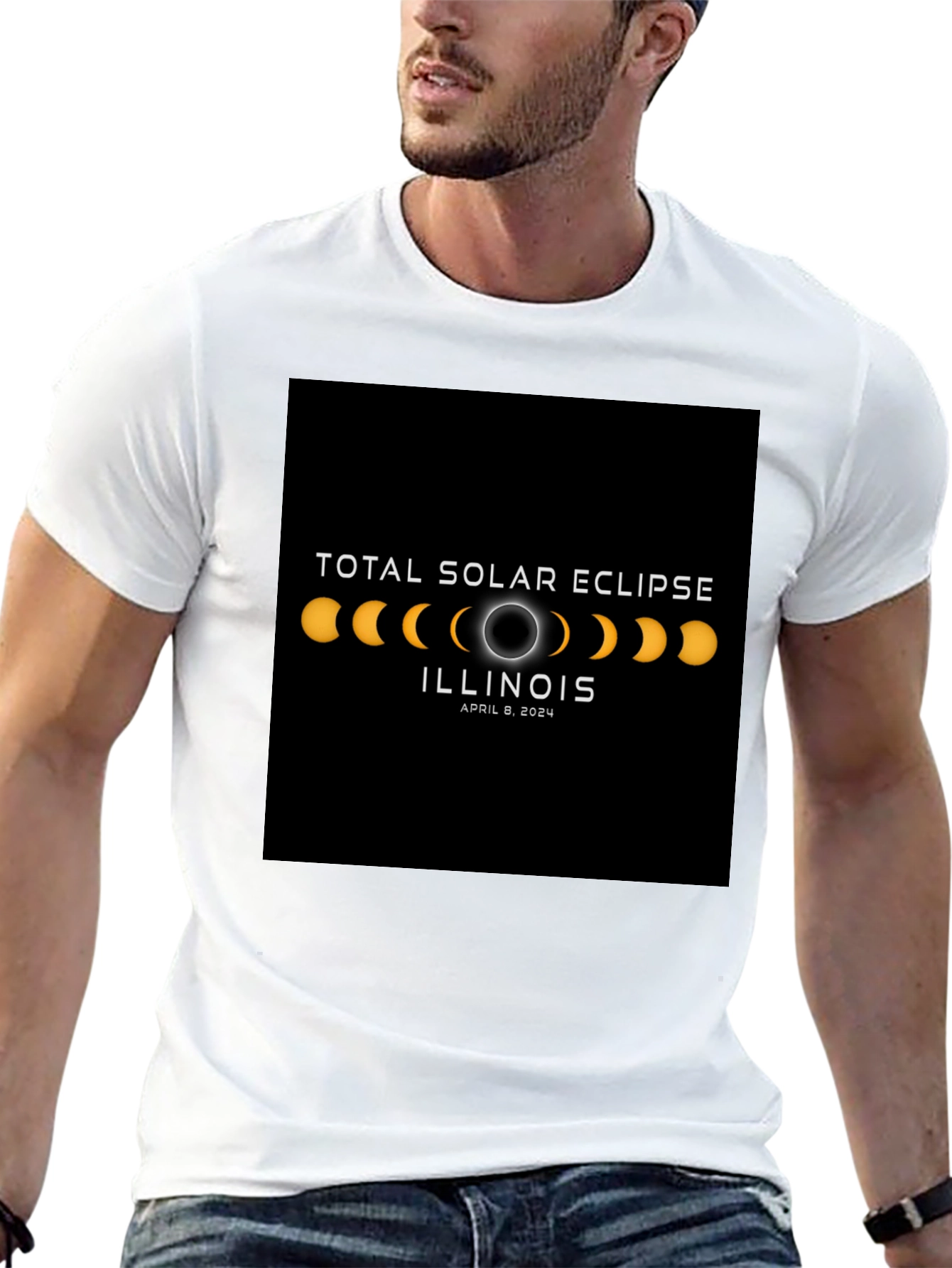 Total Solar Eclipse Illinois April 8 2024 T-Shirt