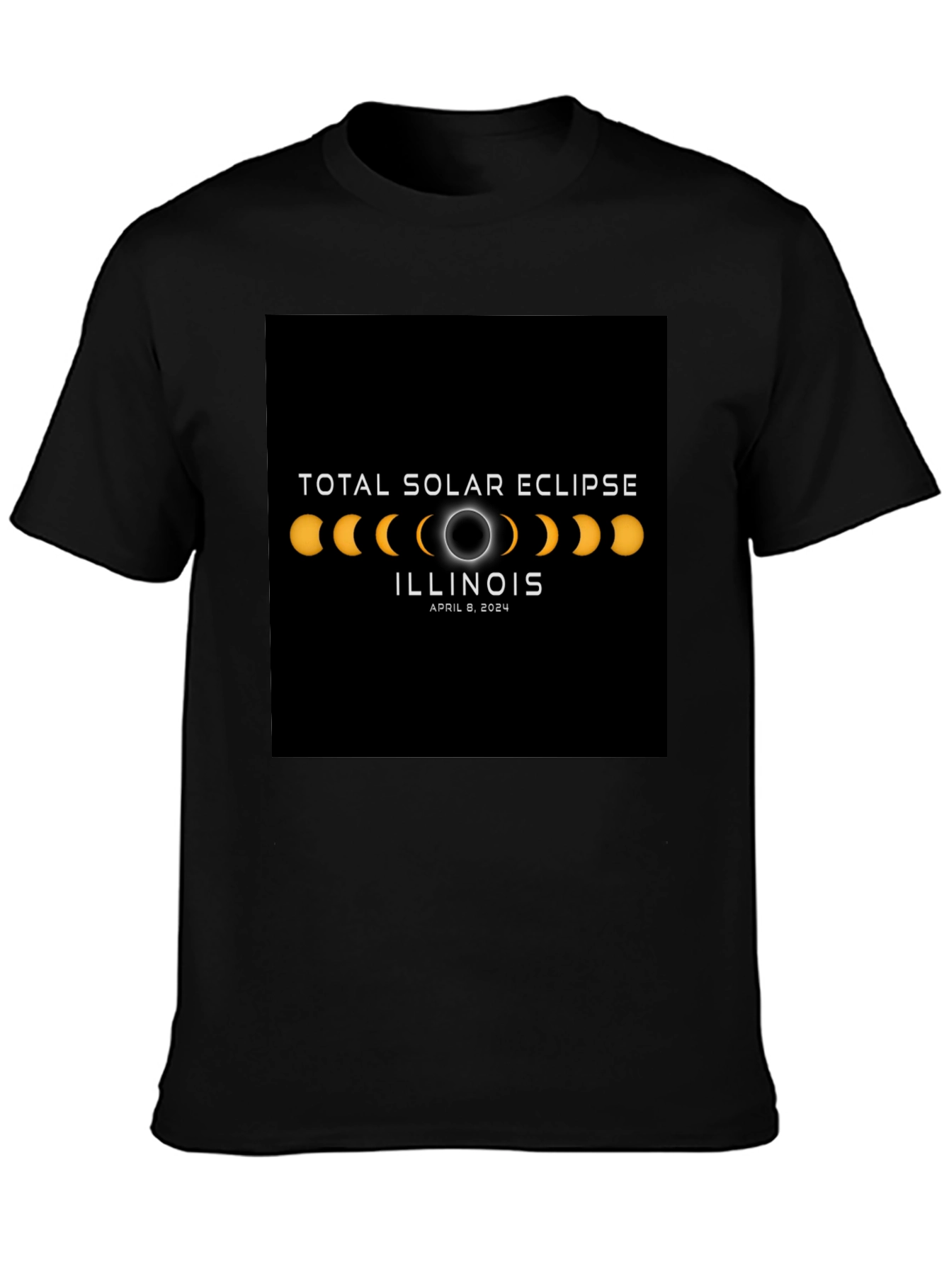 Total Solar Eclipse Illinois April 8 2024 T-Shirt