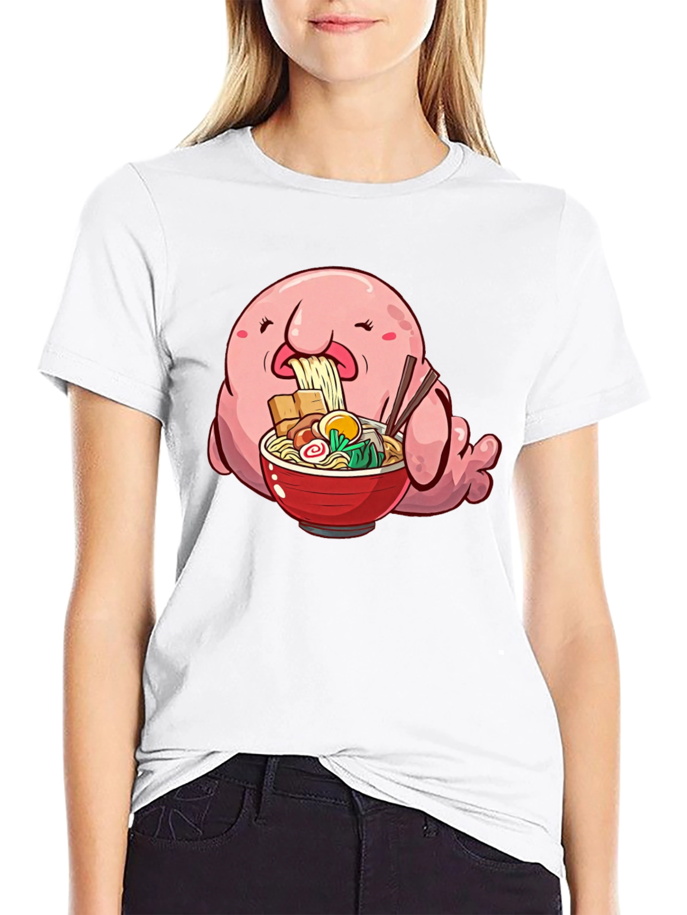Blobfish Ramen T-Shirt - Unique Graphic Tee