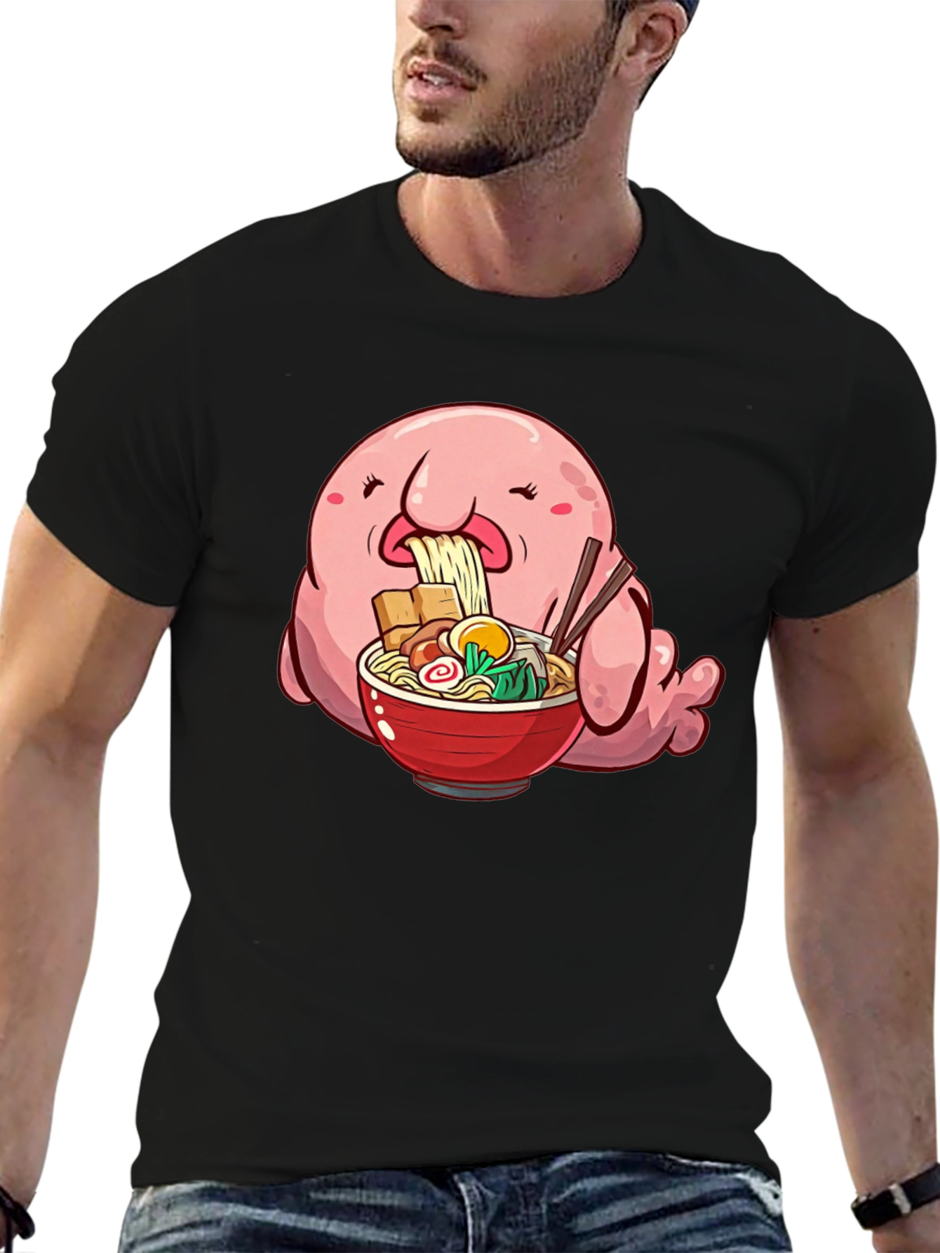 Blobfish Ramen T-Shirt - Unique Graphic Tee