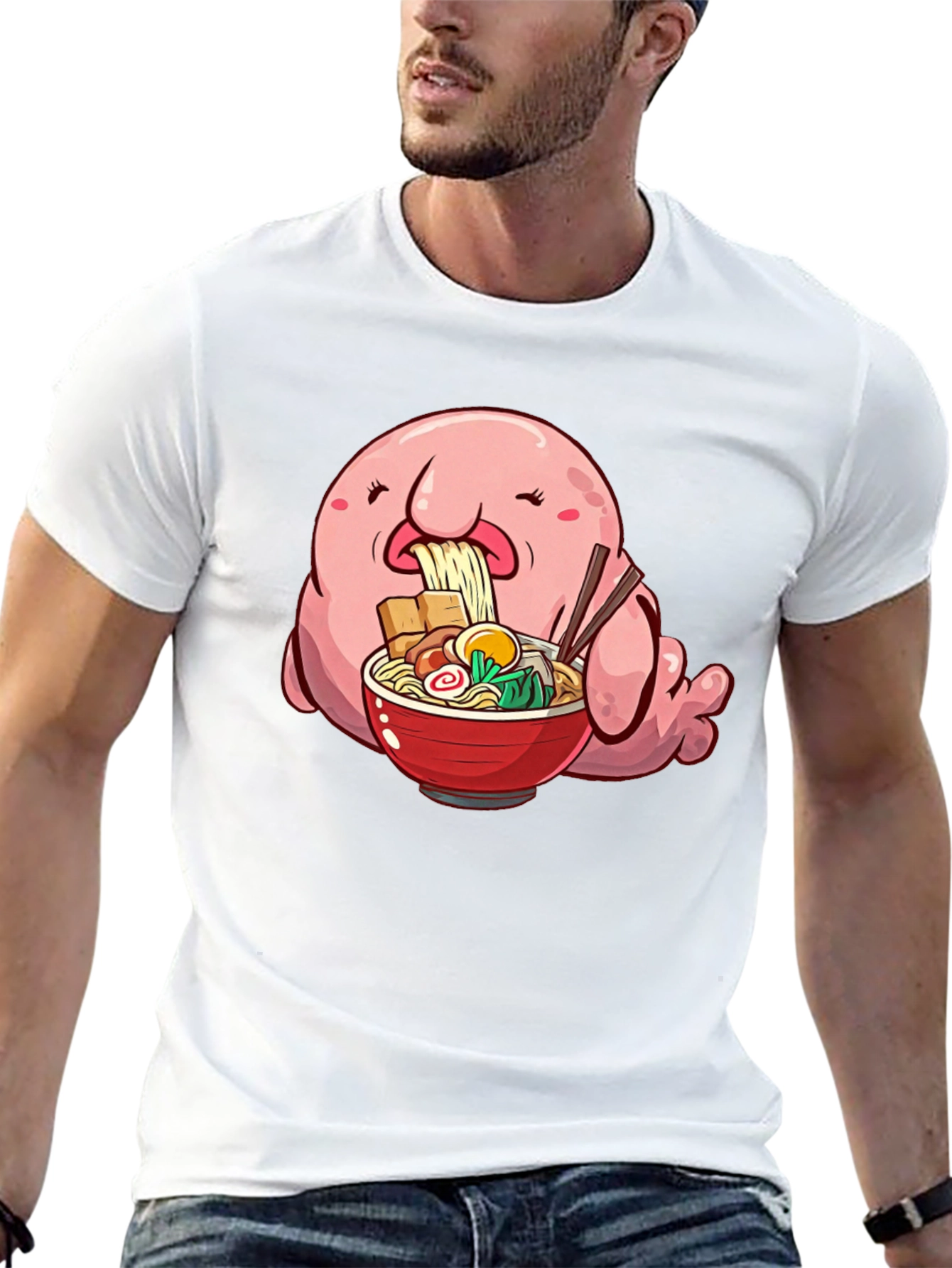 Blobfish Ramen T-Shirt - Unique Graphic Tee