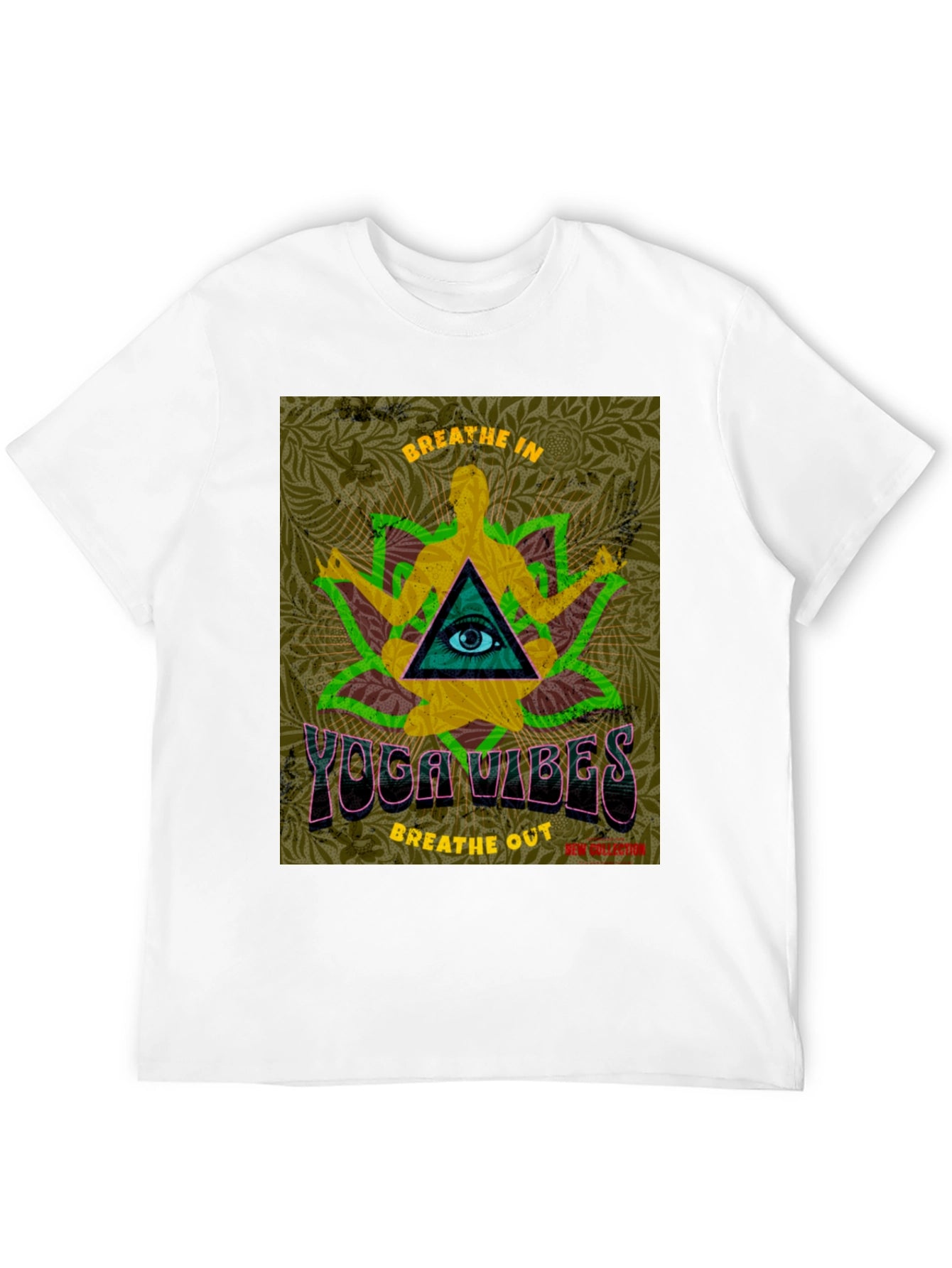 Yoga Vibes Graphic T-Shirt - Breathe In Breathe Out