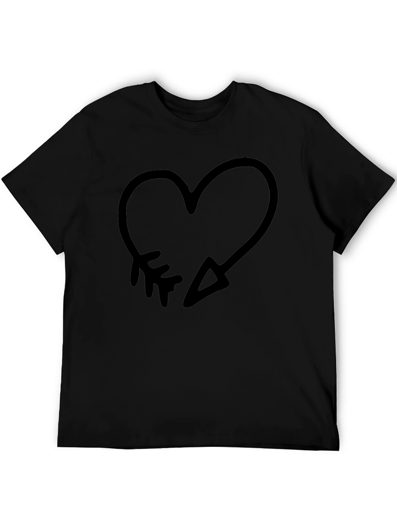 Heart Arrow Graphic Tee - Trendy Casual Style