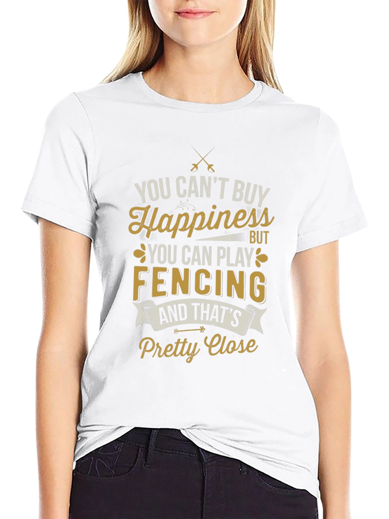 Fencing Happiness T-Shirt - Unique Design