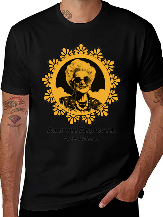 Aunt Vee Approved Graphic Tee - Black Unisex T-Shirt