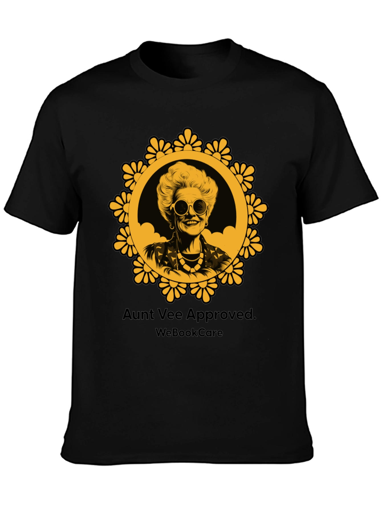Aunt Vee Approved Graphic Tee - Black Unisex T-Shirt