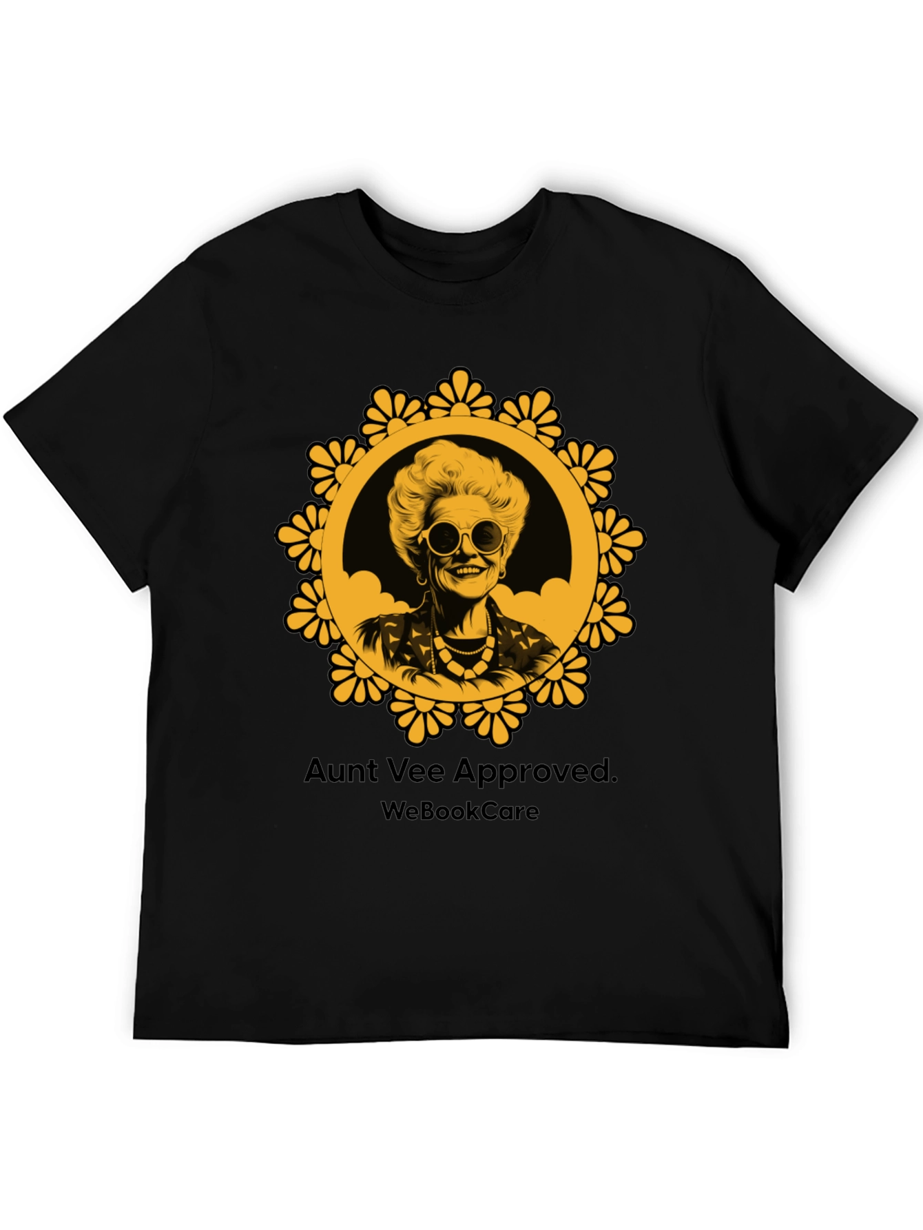 Aunt Vee Approved Graphic Tee - Black Unisex T-Shirt