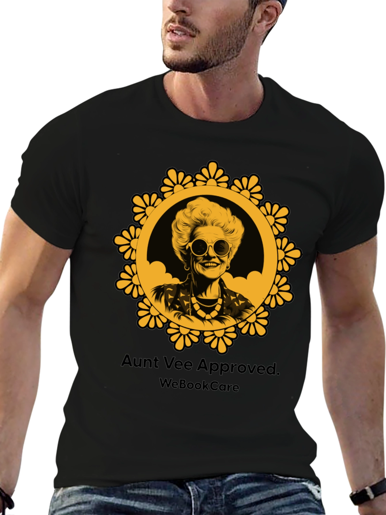 Aunt Vee Approved Graphic Tee - Black Unisex T-Shirt