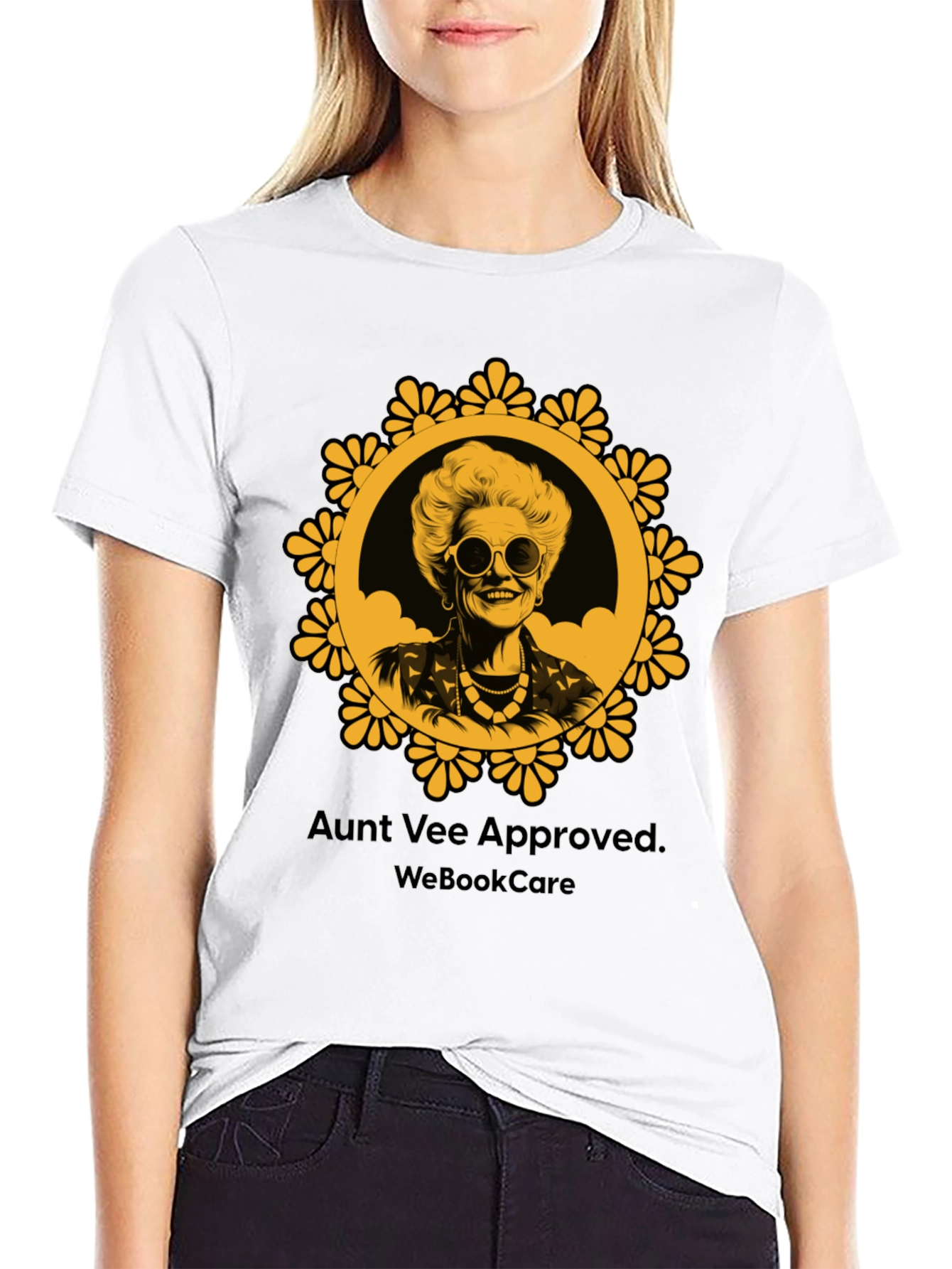 Aunt Vee Approved Graphic Tee - Black Unisex T-Shirt
