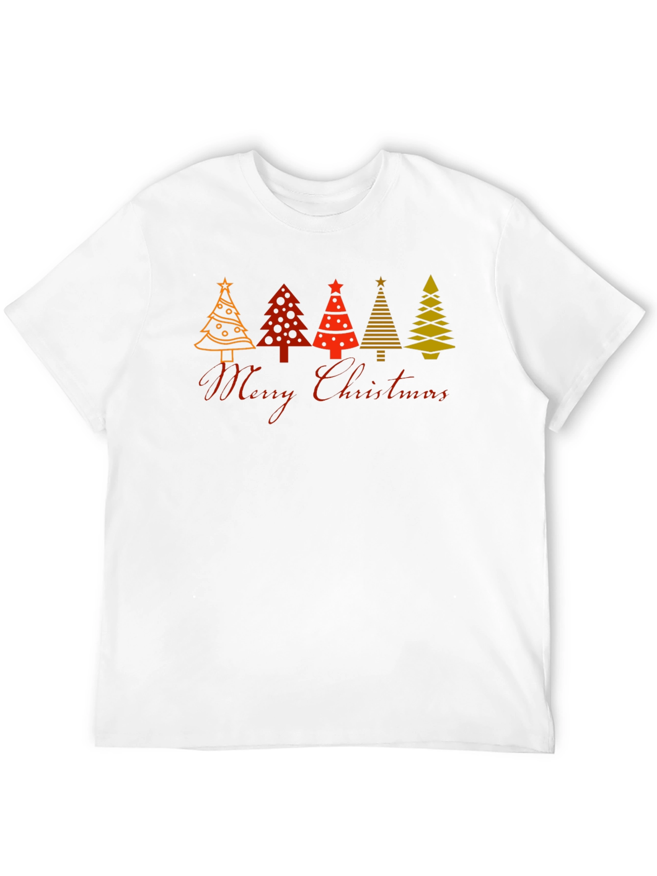Festive Christmas Tree Graphic T-Shirt