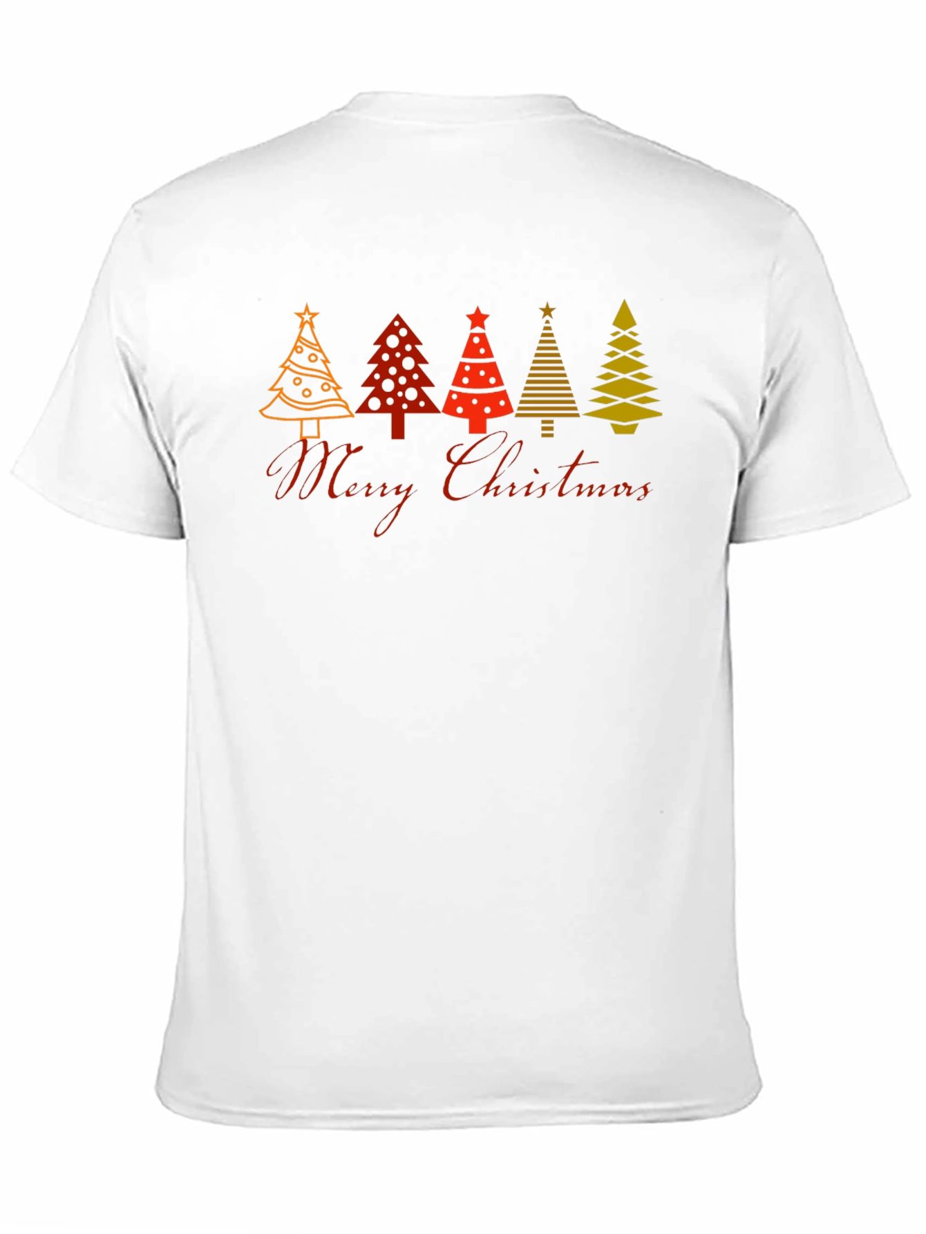 Festive Christmas Tree Graphic T-Shirt