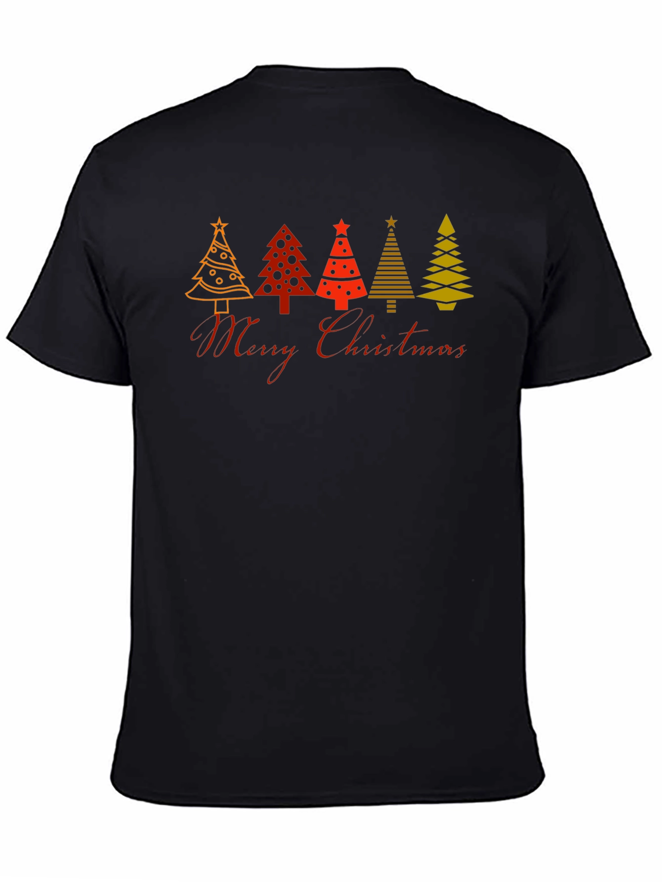 Festive Christmas Tree Graphic T-Shirt