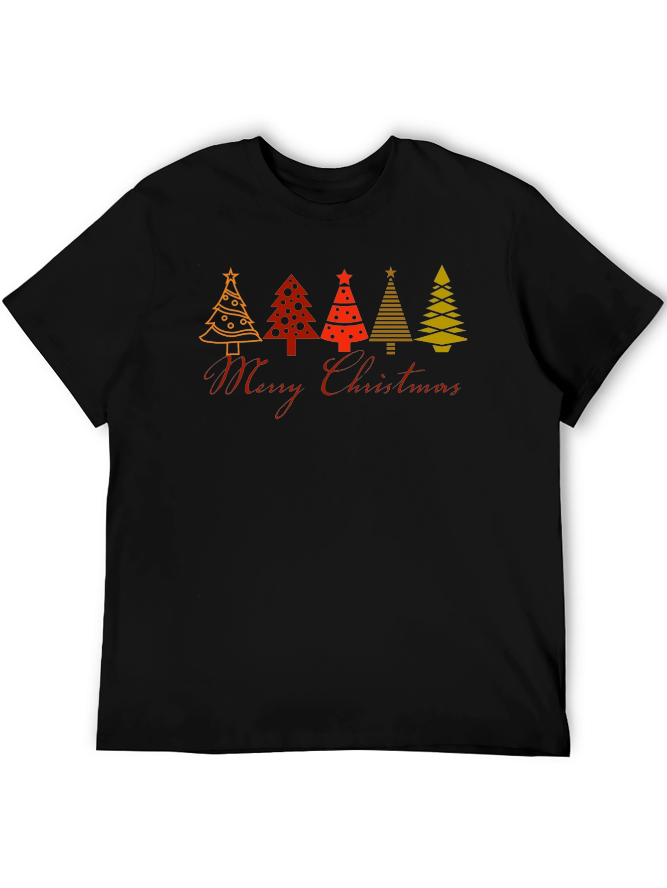 Festive Christmas Tree Graphic T-Shirt