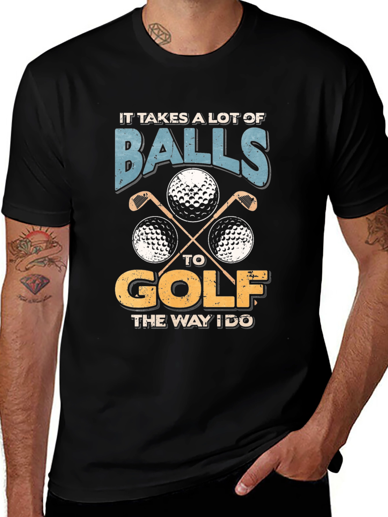 Funny Golf Balls T-Shirt - It Takes A Lot