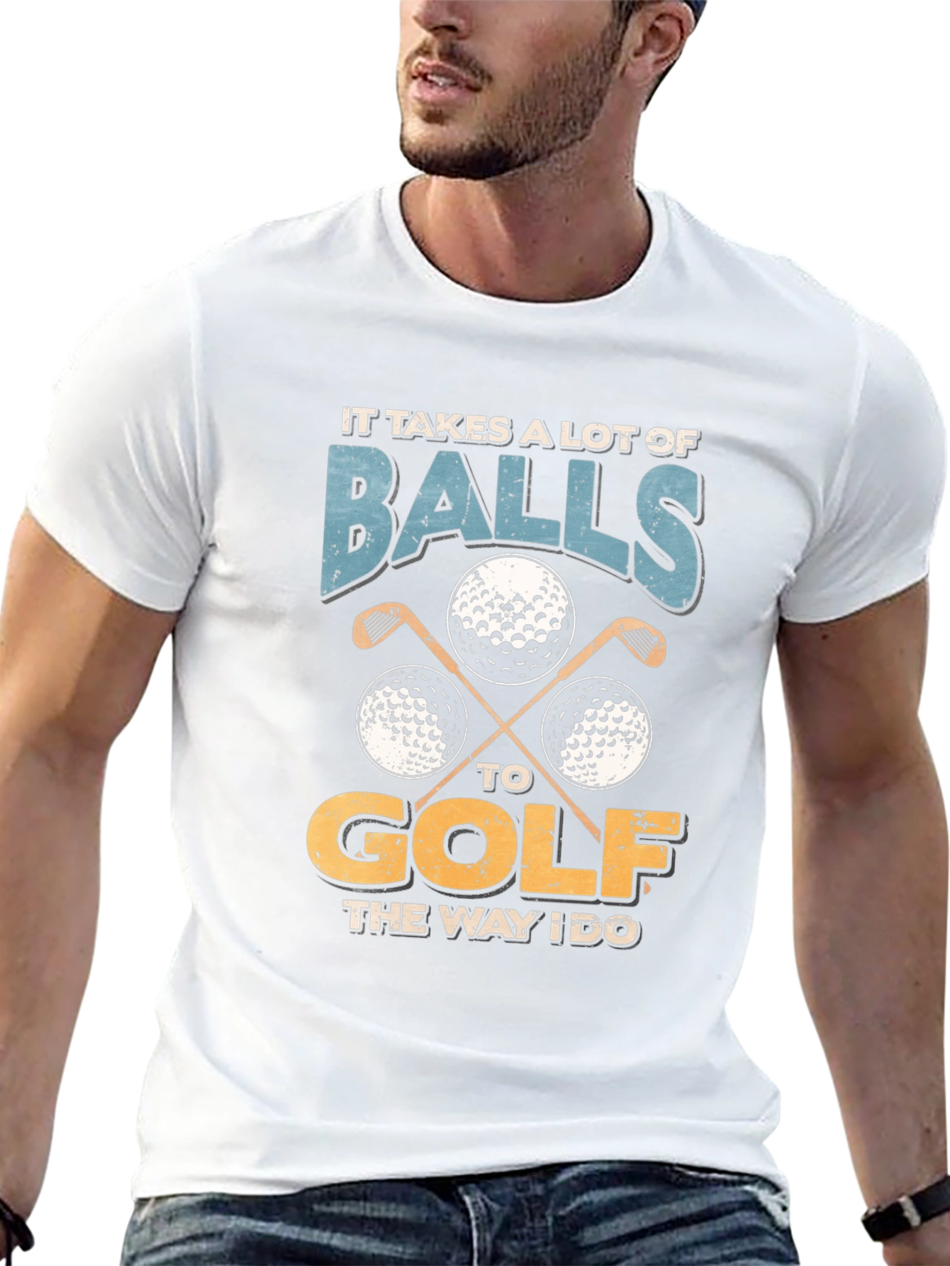 Funny Golf Balls T-Shirt - It Takes A Lot