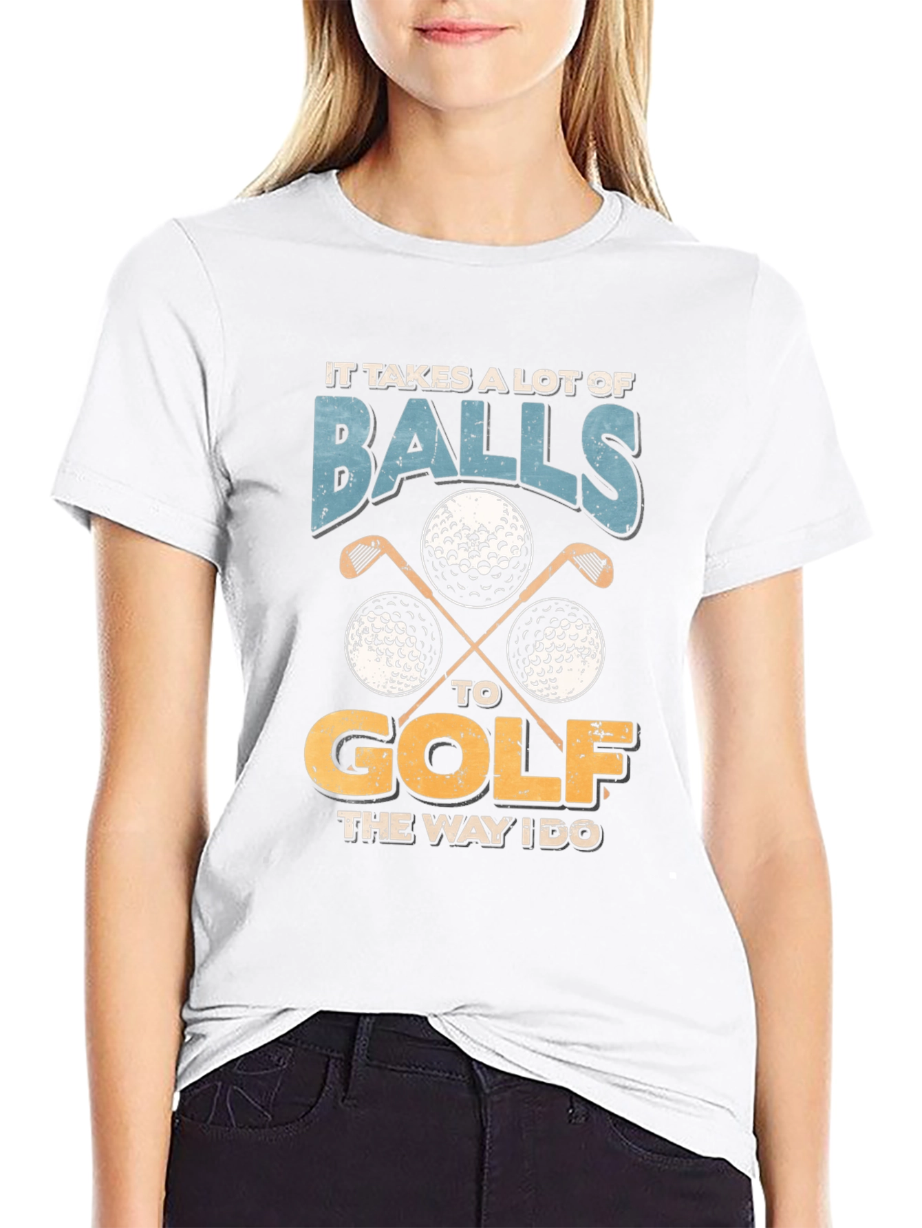 Funny Golf Balls T-Shirt - It Takes A Lot