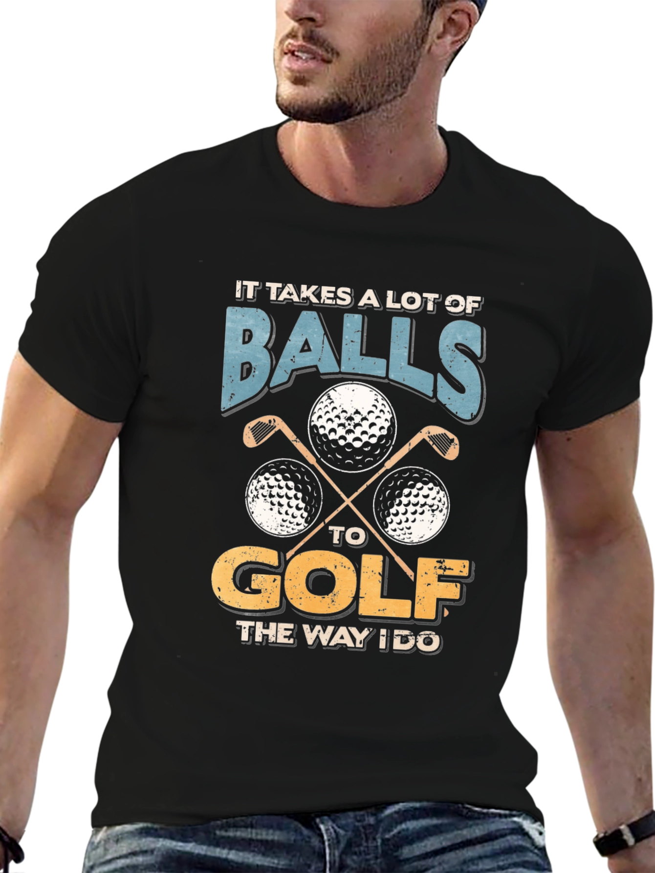 Funny Golf Balls T-Shirt - It Takes A Lot